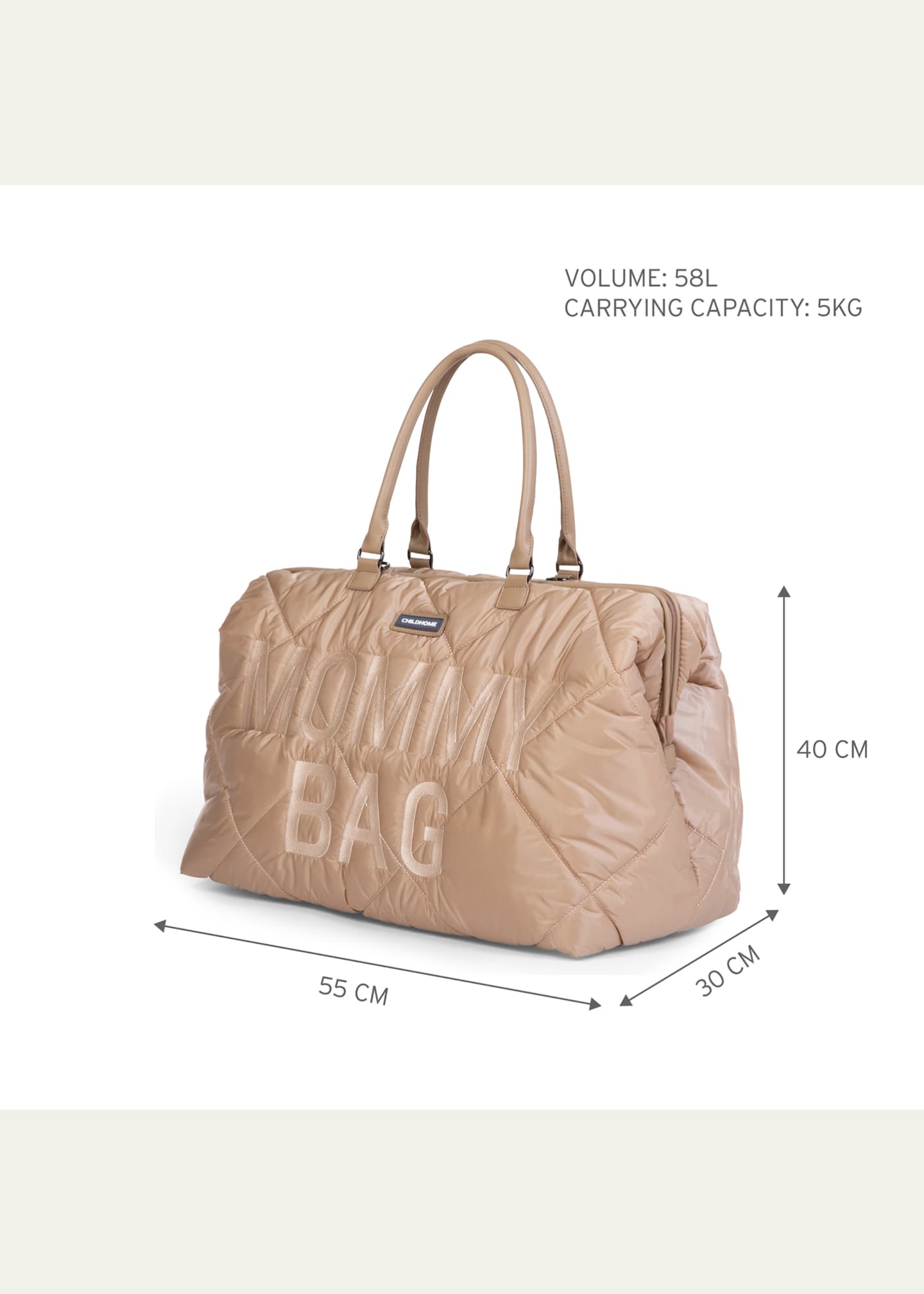 Childhome Childhome Puffer Mommy Bag, XL Diaper Bag Image 3 of 5