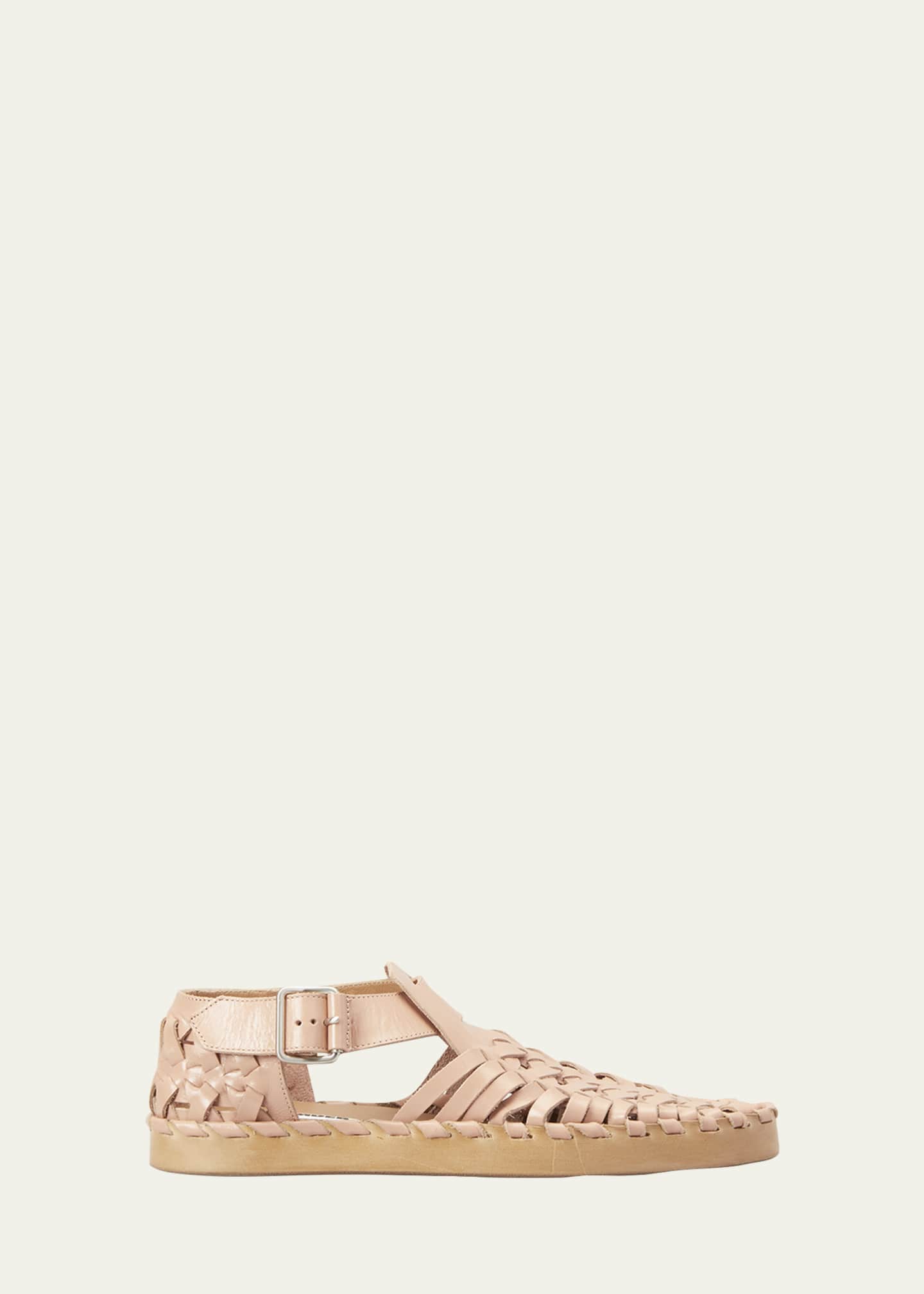 Jil sander leather slippers sales
