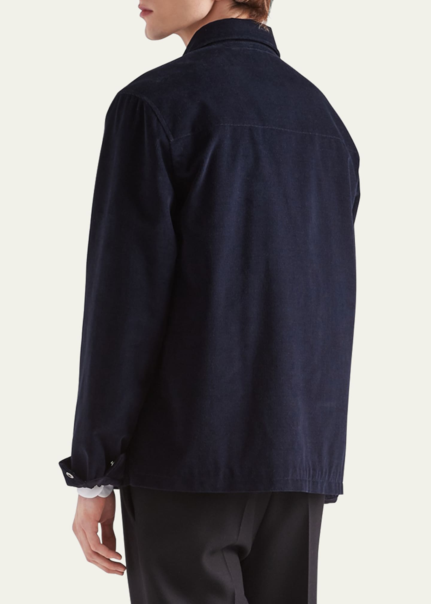 Prada Men's Corduroy Snap-Front Sport Shirt - Bergdorf Goodman