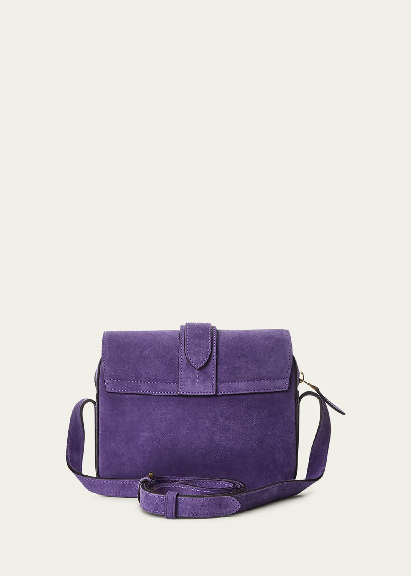 Ralph Lauren Collection Welington Buckle Suede Crossbody Bag Bergdorf