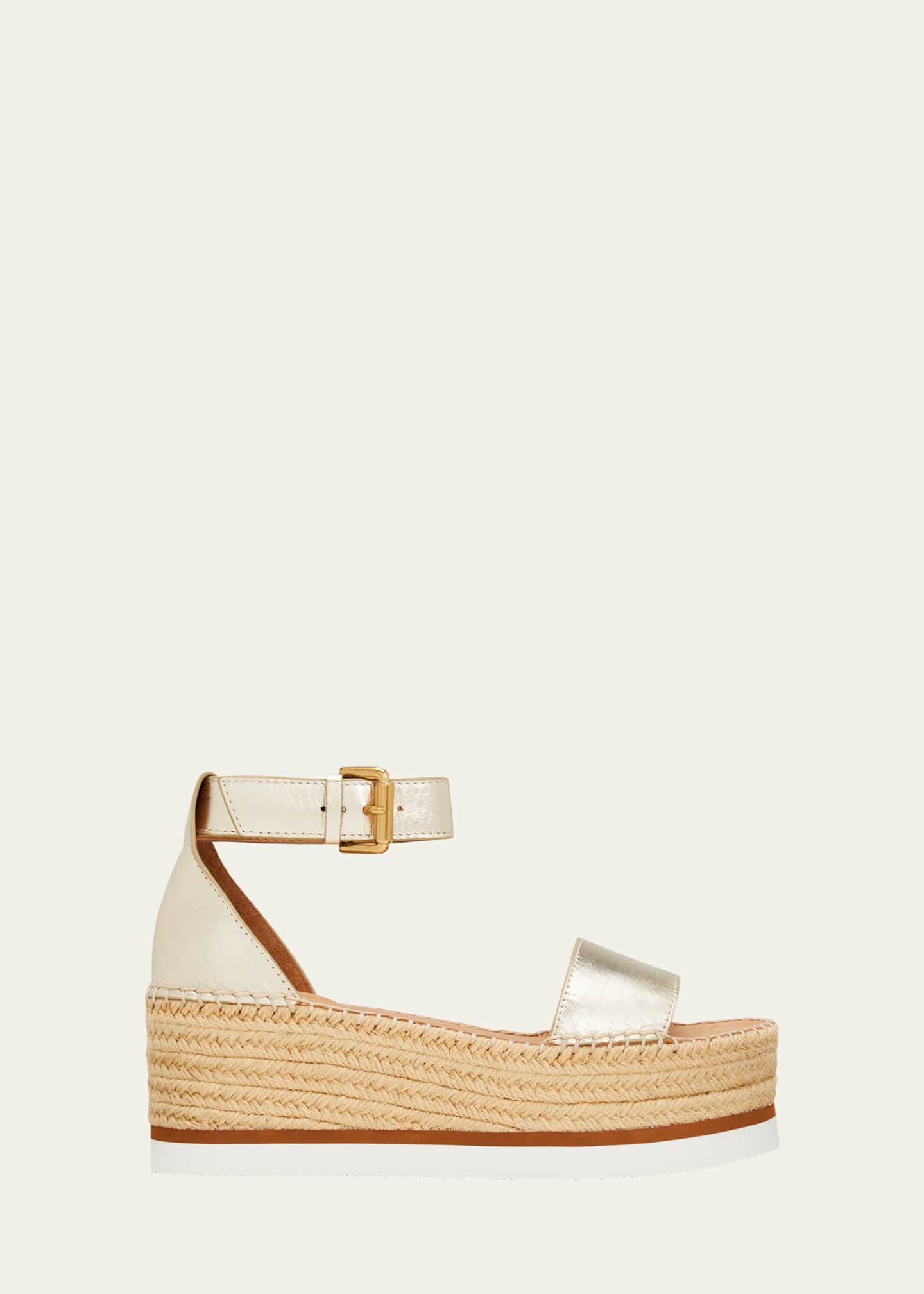 See by Chloe Glyn Wedge Heel Sandals Women Gold