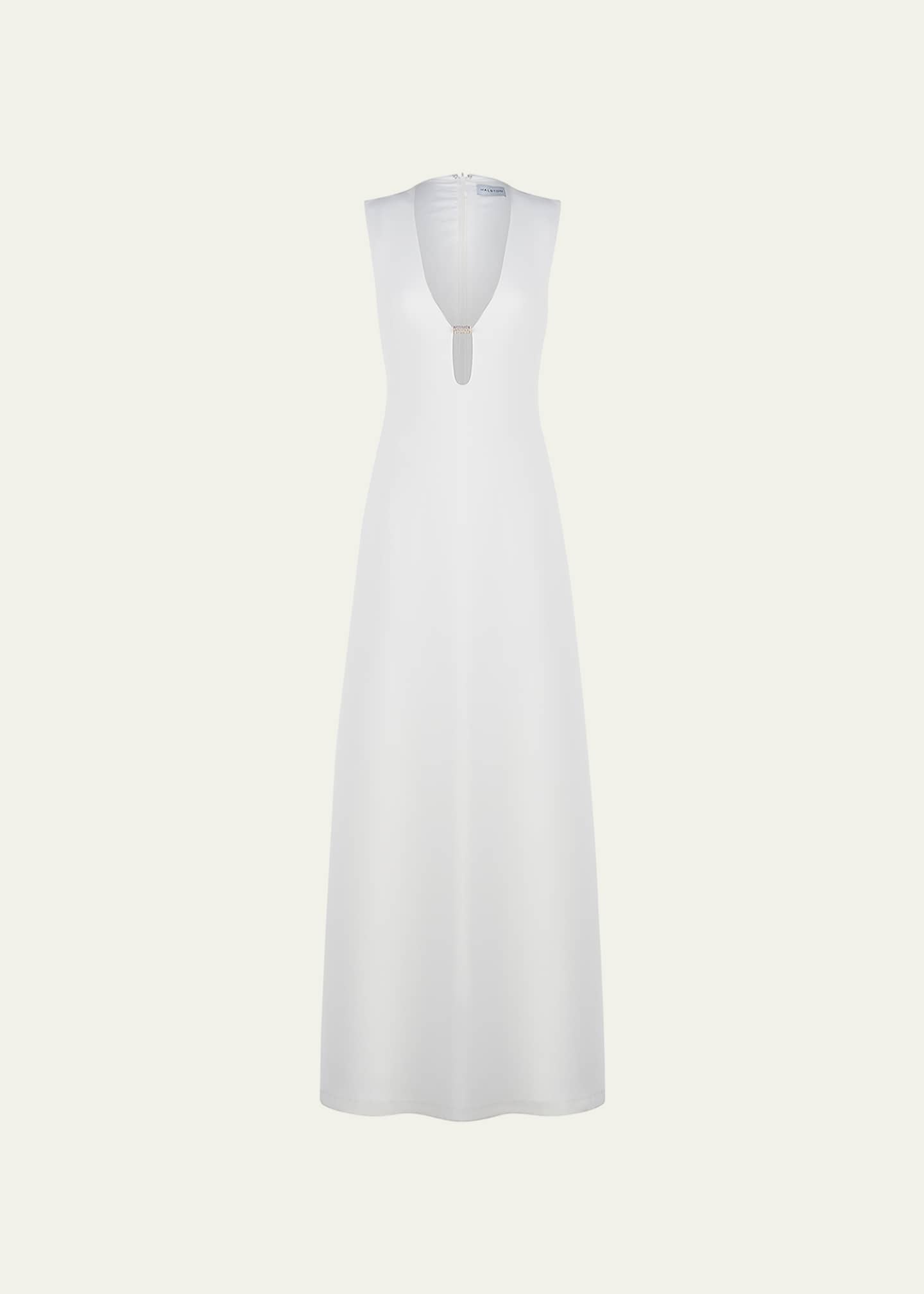 Halston Renee Sleeveless Cutout Crepe Gown - Bergdorf Goodman
