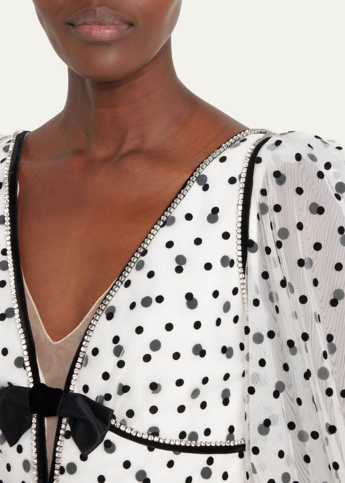 Jenny packham polka dot dress top