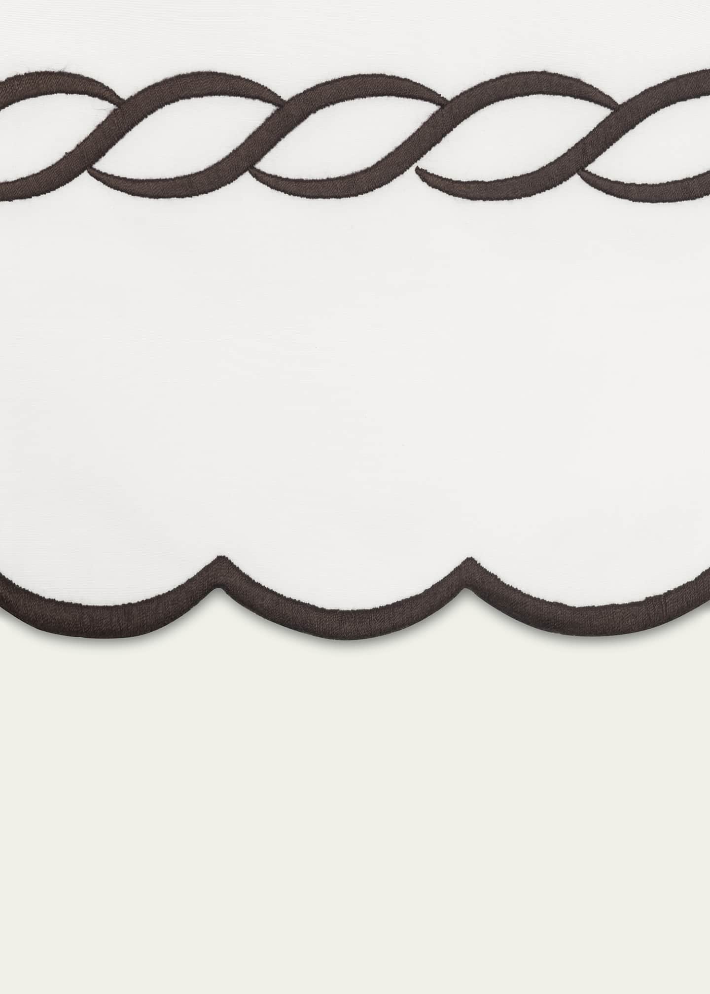 Matouk Classic Chain Scallop Flat Sheet Full/Queen Bergdorf Goodman