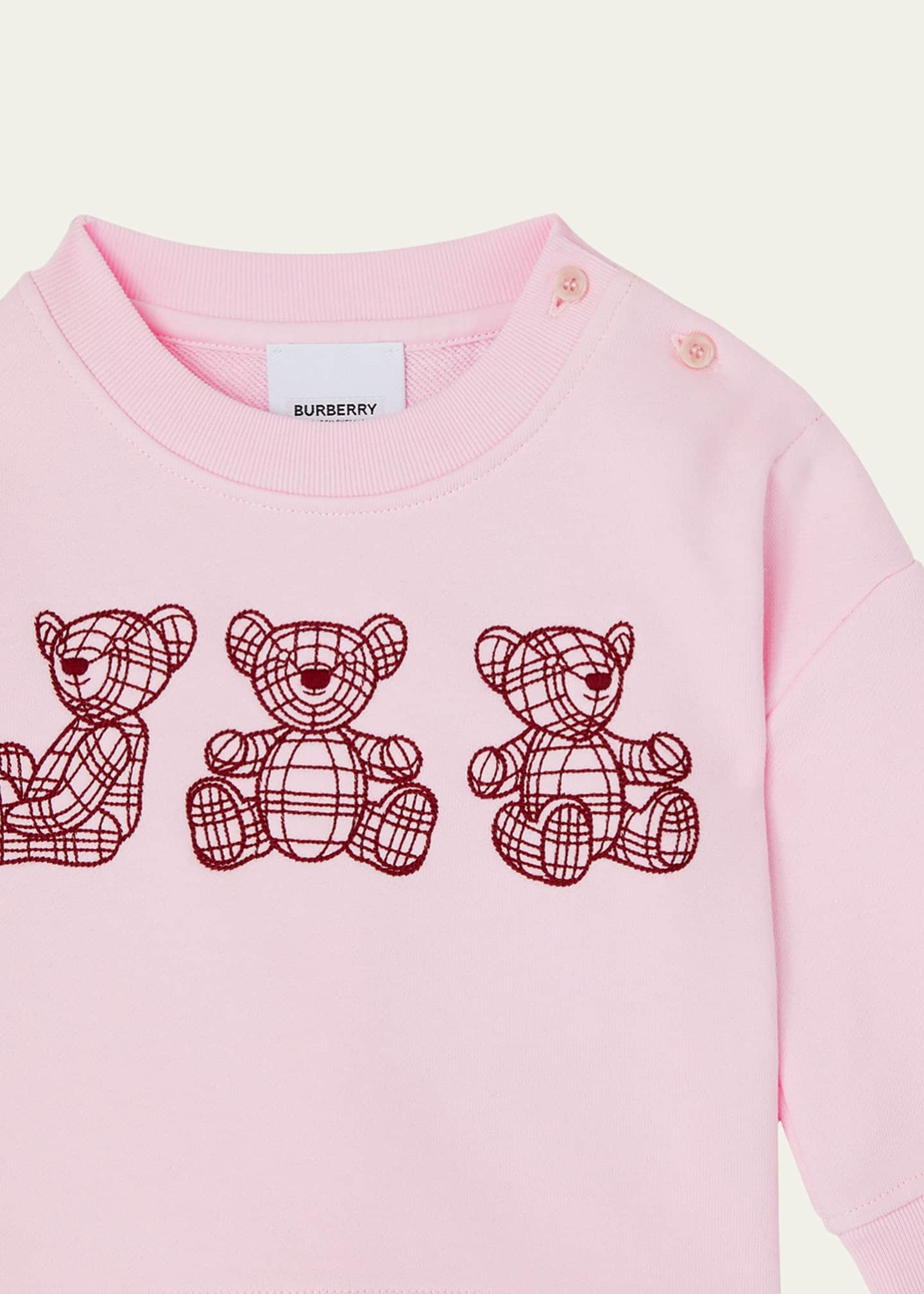 Burberry Girl's Embroidered Bears TShirt, Size 6M2 Bergdorf Goodman