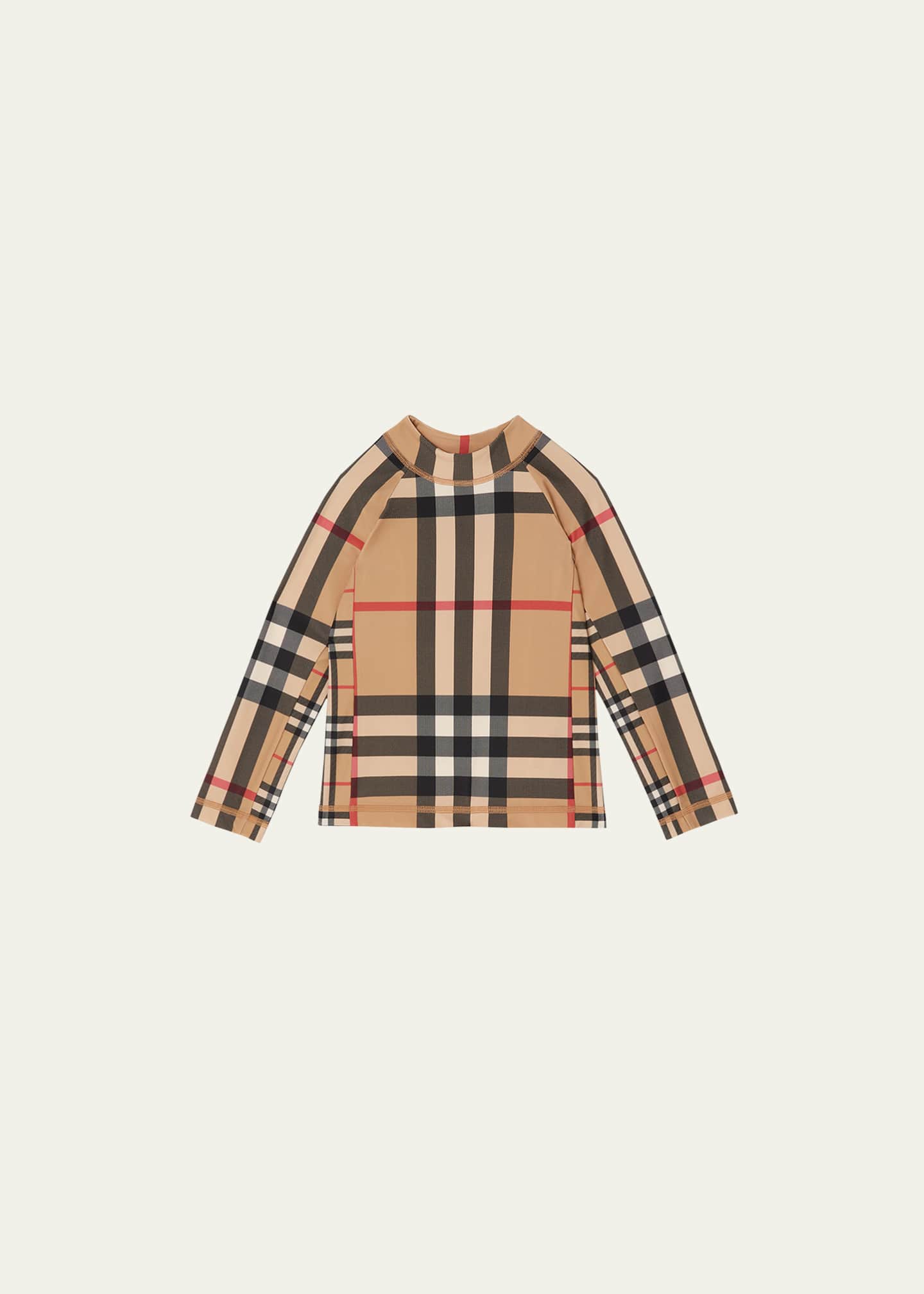Burberry Boy s Fisher Check Print Rashguard Size 3 14