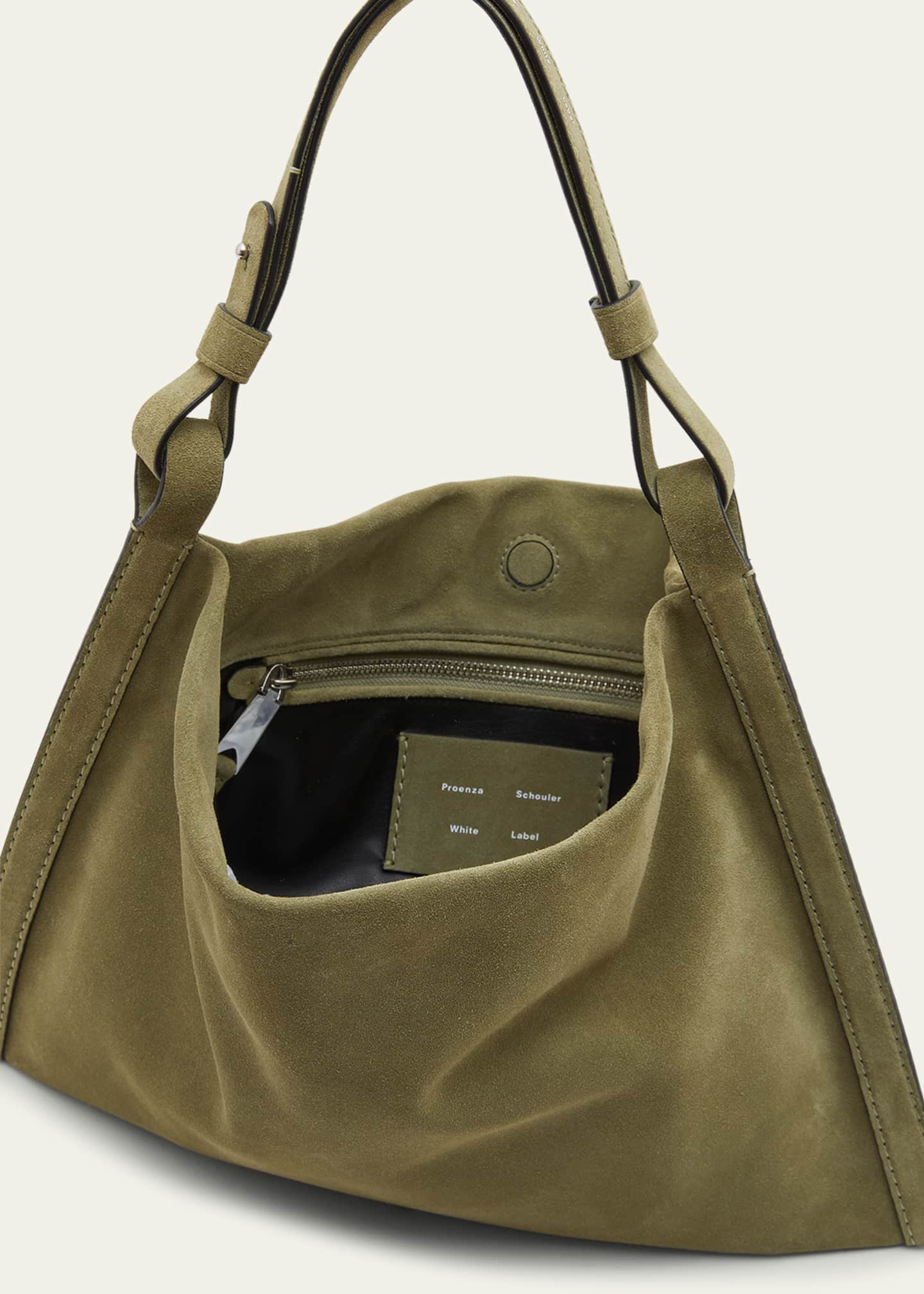 Proenza Schouler White Label Minetta suede tote bag - Green