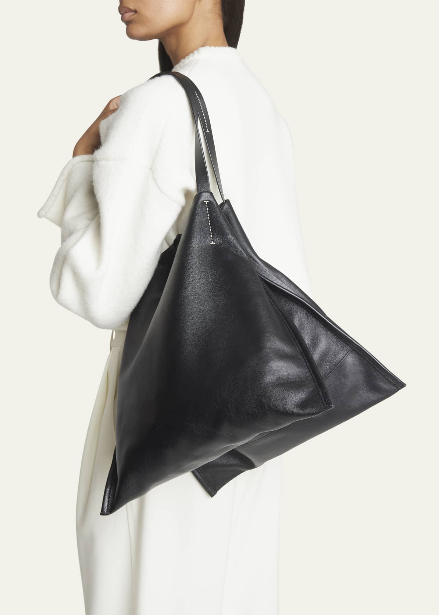 Proenza Schouler White Label Twin Double Compartment Leather Tote Bag ...