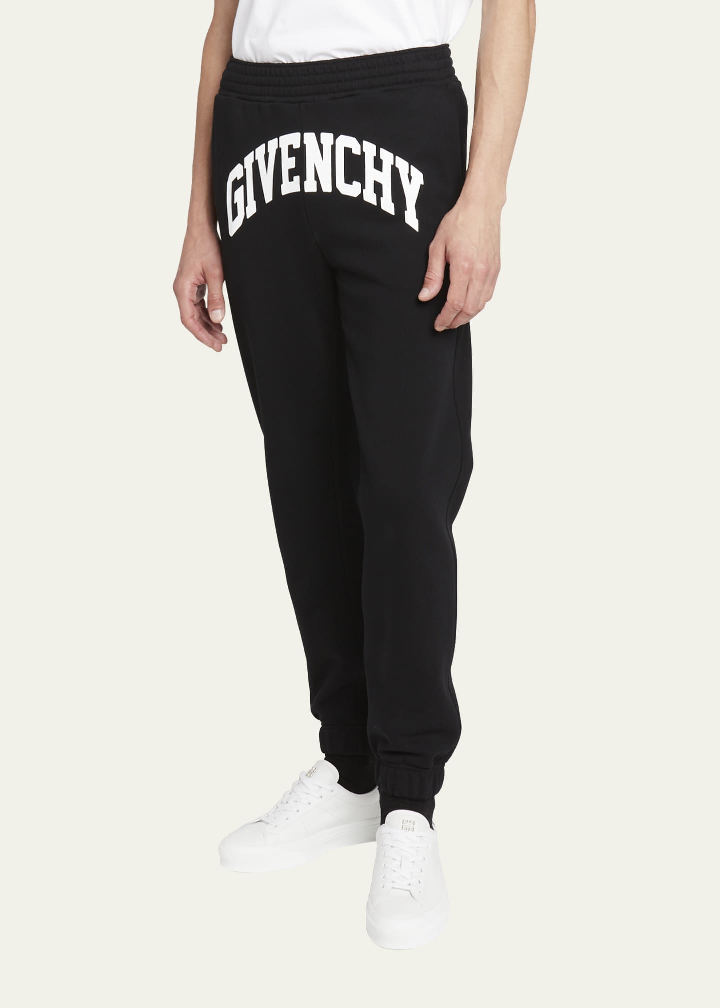 Kids Black Printed Sweatpants by Givenchy on Sale