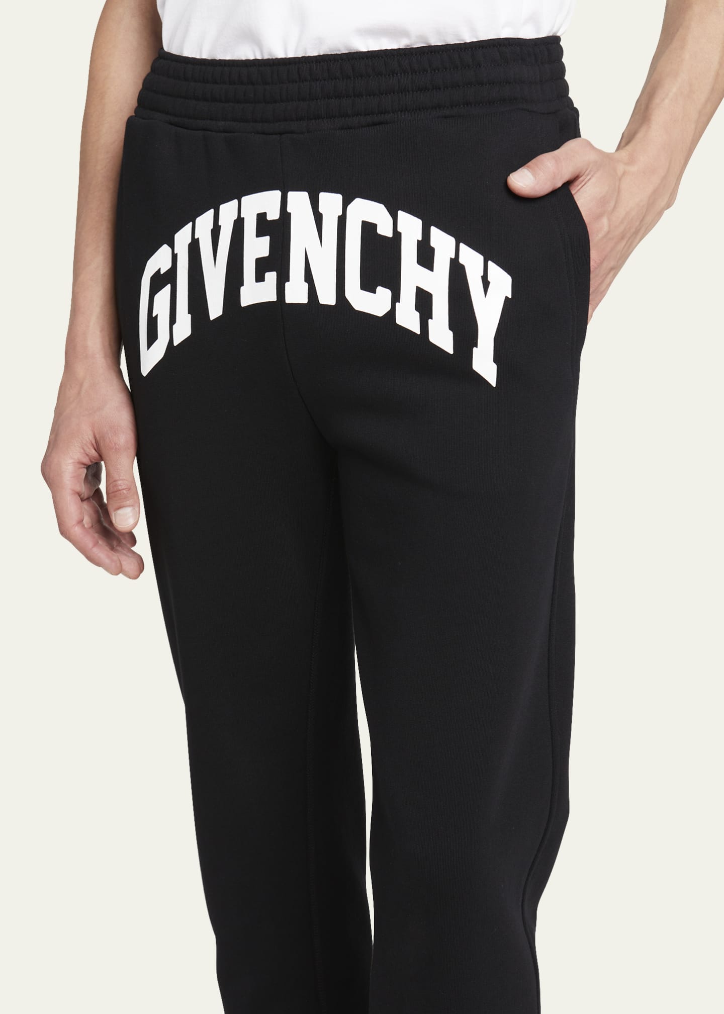 Givenchy Men s Front Logo Print Sweatpants Bergdorf Goodman
