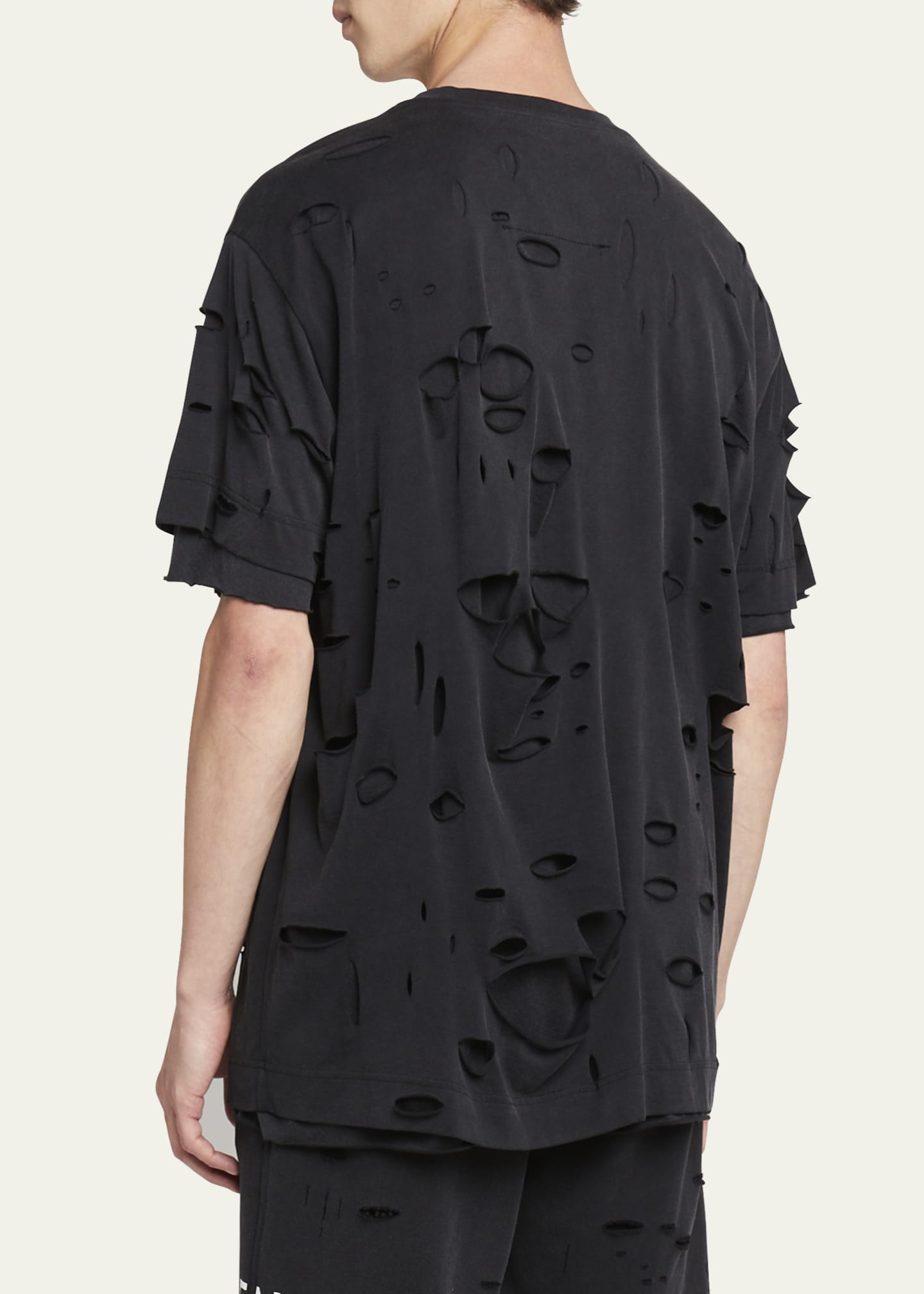 Givenchy Men's Destroyed Double-Layer T-Shirt - Bergdorf Goodman