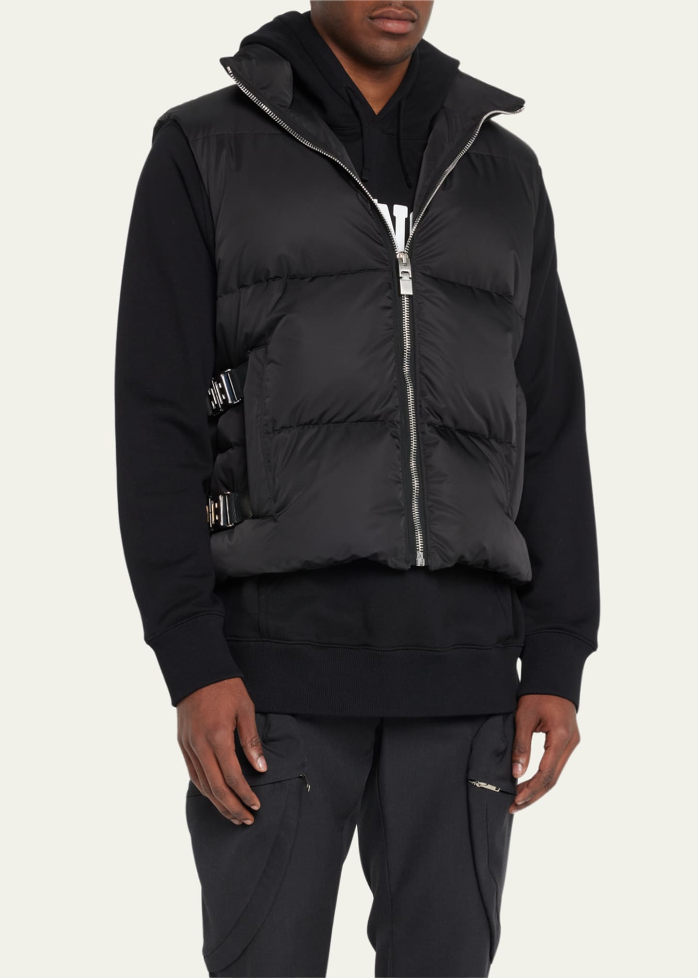 Givenchy Men's 4G Buckle Puffer Vest