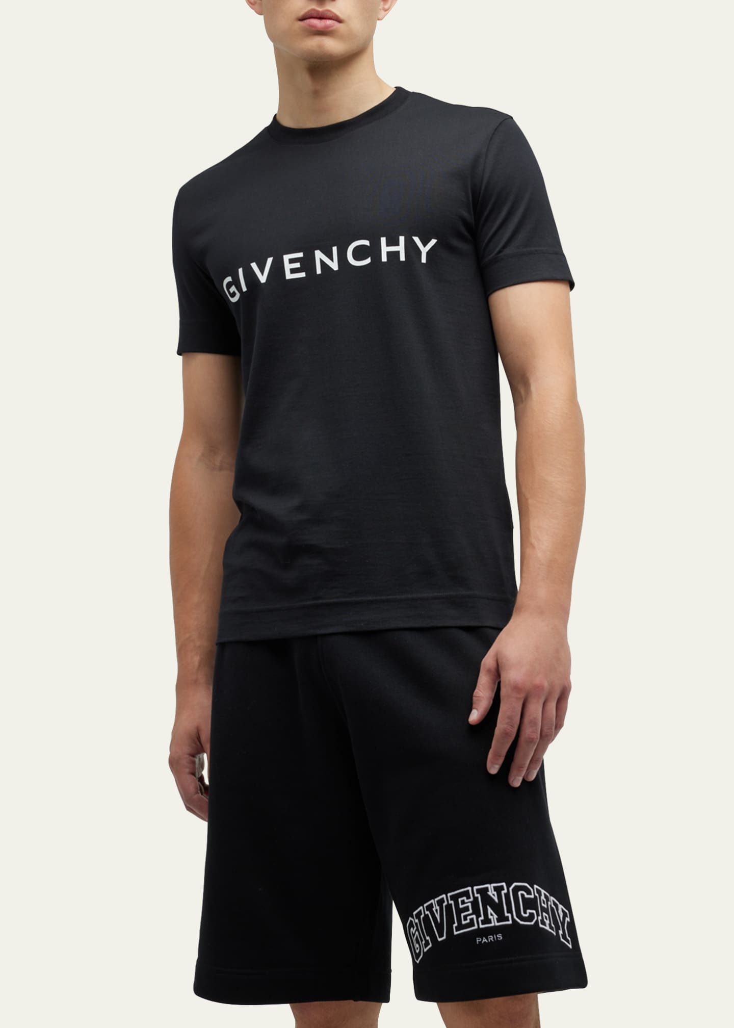 Givenchy Men's Basic Logo Crew T-Shirt - Bergdorf Goodman