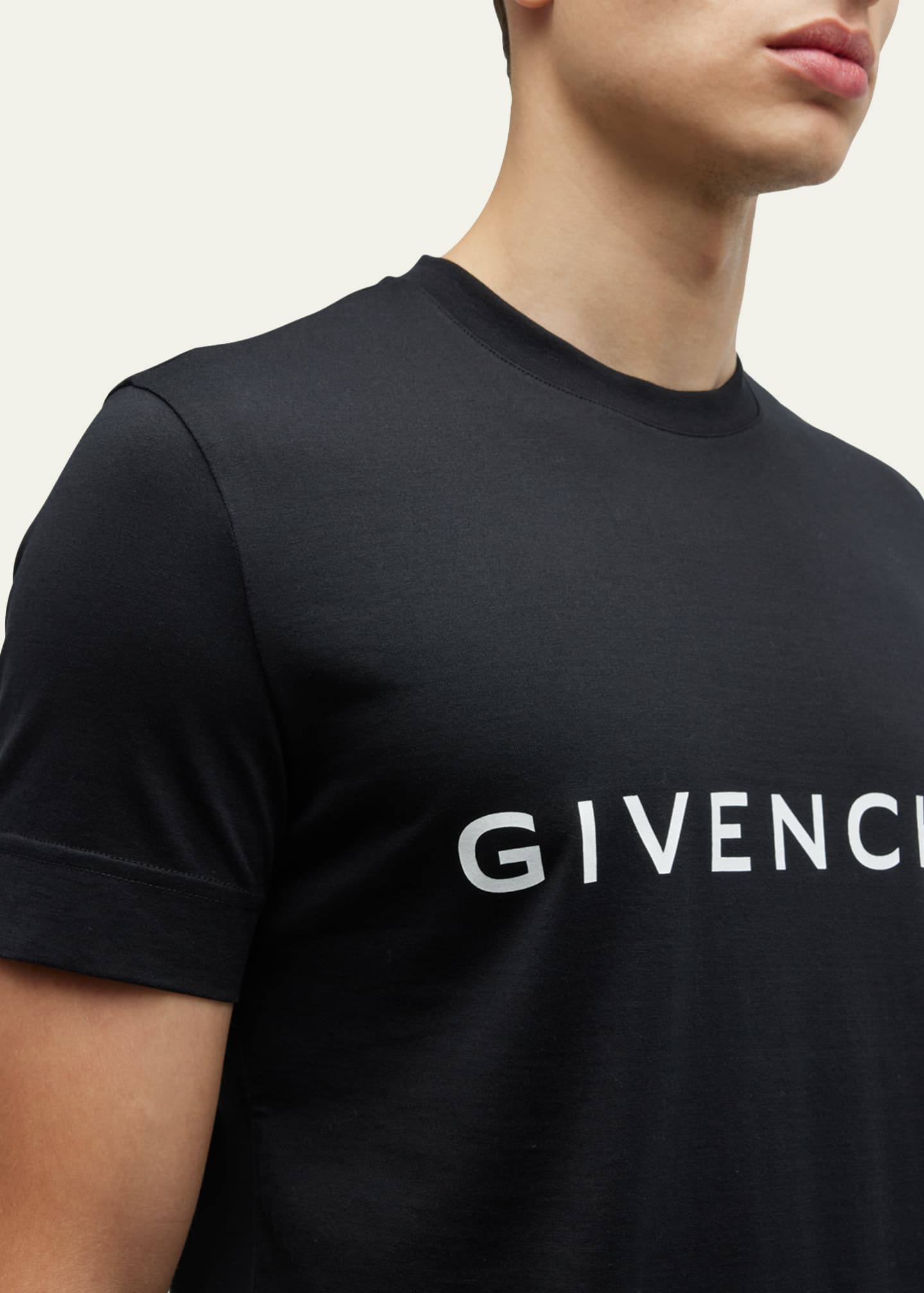 Givenchy Men s Basic Logo Crew T Shirt Bergdorf Goodman