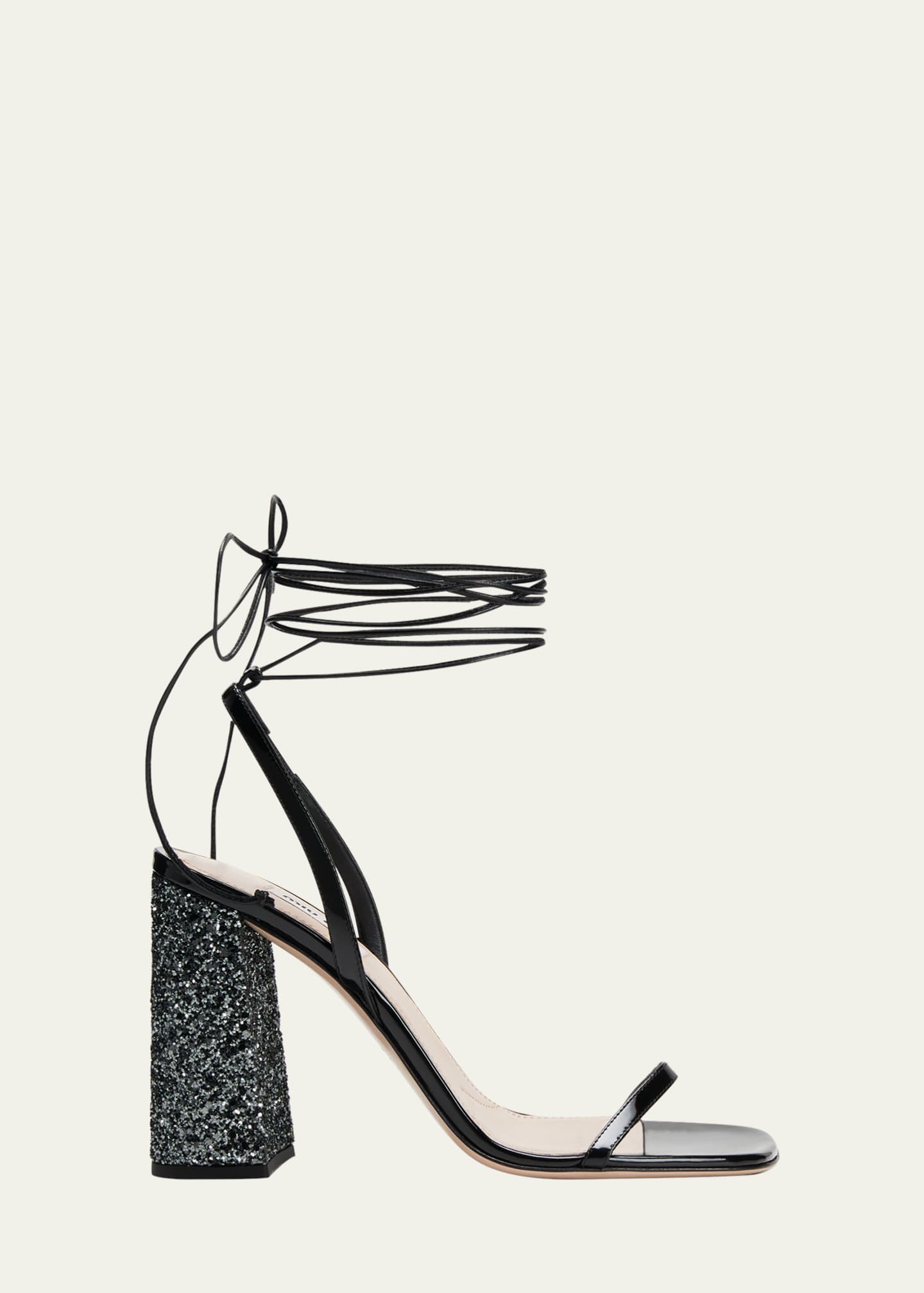 Miu miu glitter heels new arrivals