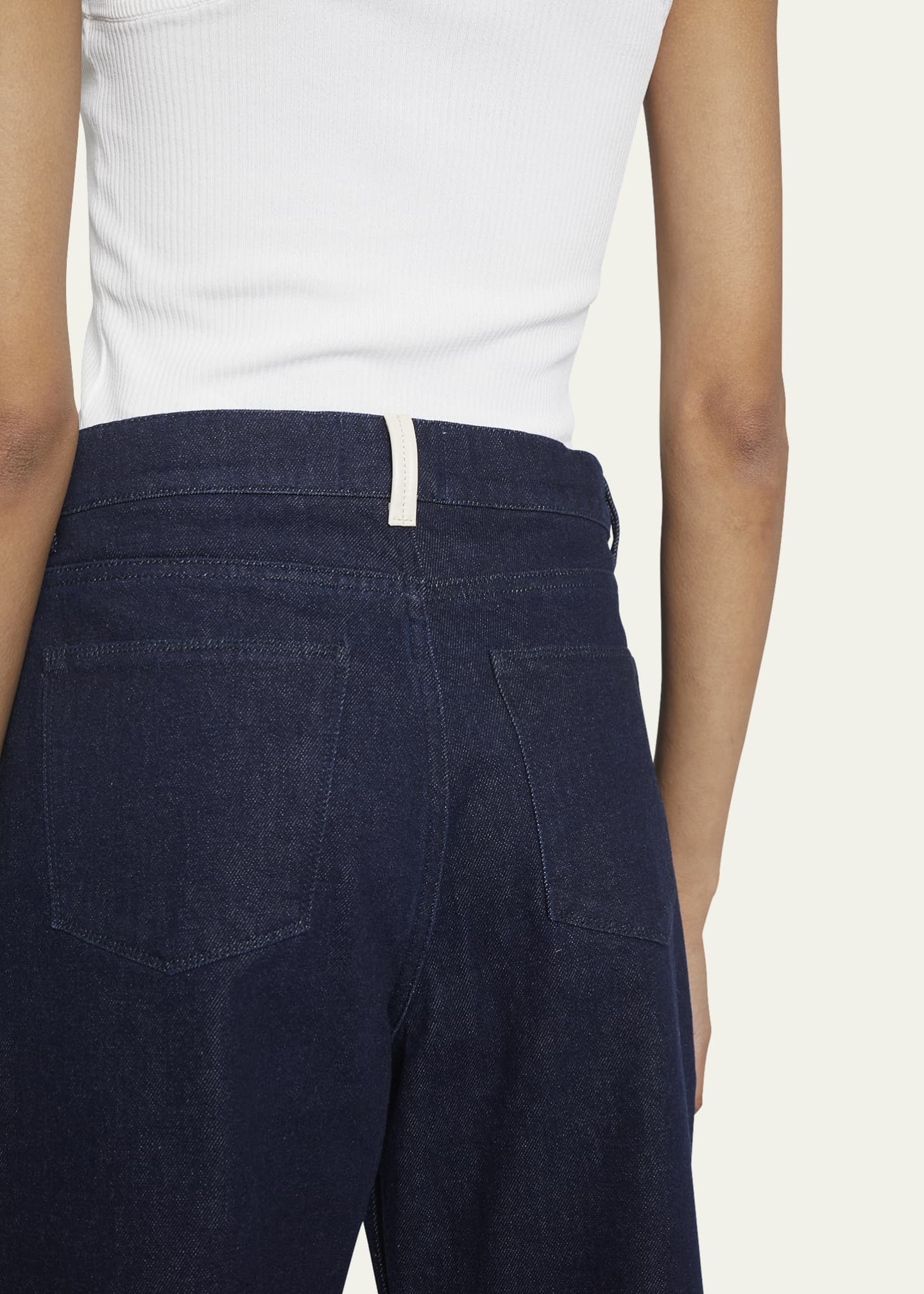 Wandler Lotus Cropped Wide Frayed Jeans Bergdorf Goodman