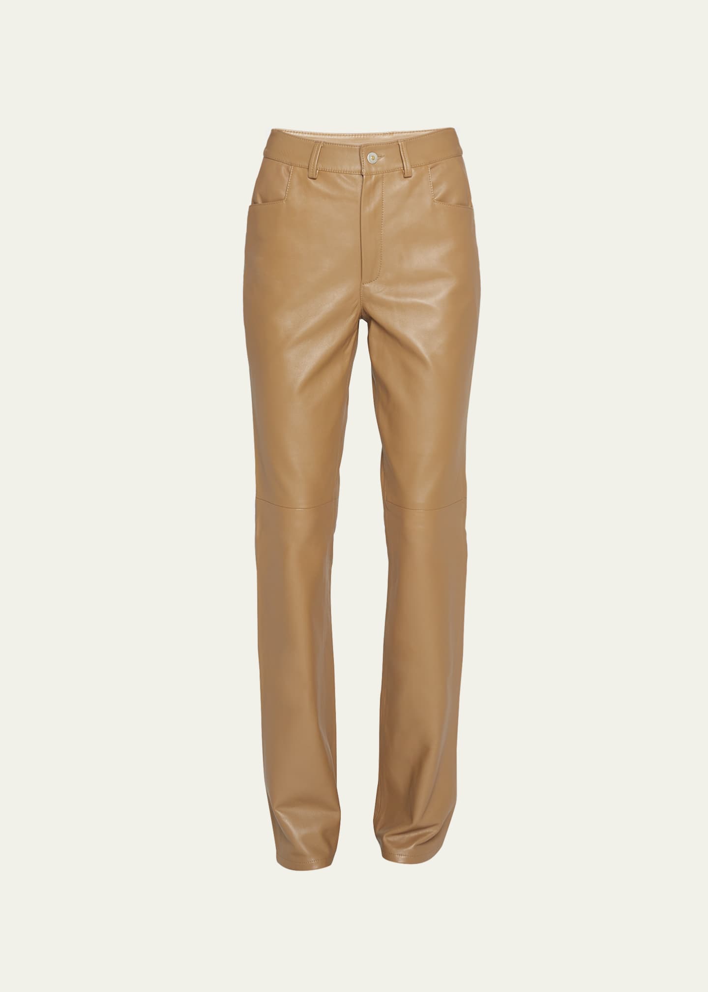 Leather Boot Leg Pants