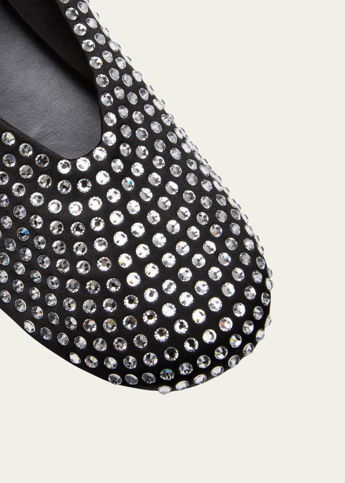 Khaite Marcy Crystal-Embellished Flats - Bergdorf Goodman