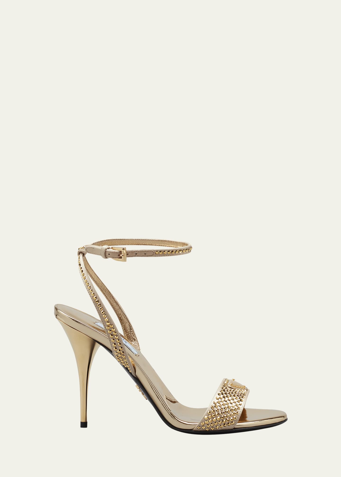 Prada Modellerie Crystal Ankle-Strap Sandals - Bergdorf Goodman