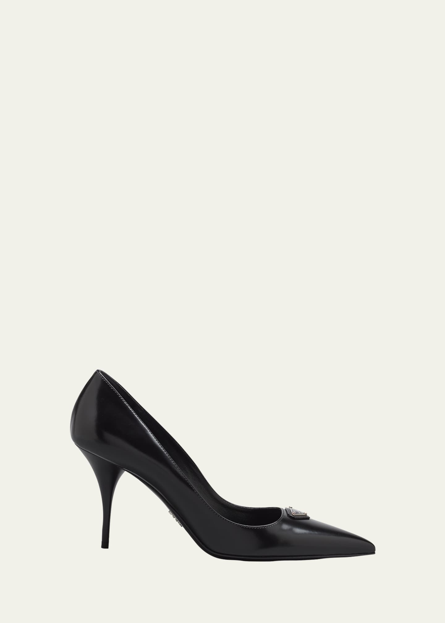 Prada Modellerie Leather Stiletto Pumps - Bergdorf Goodman