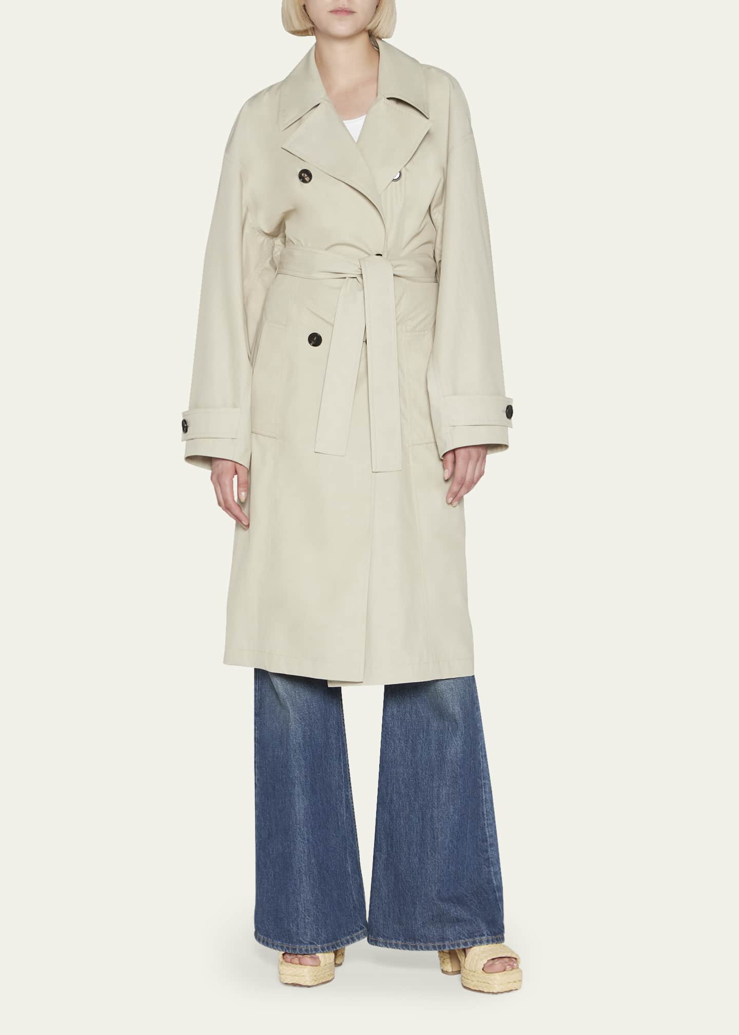 Bottega Veneta Double-Breasted Belted Trench Coat