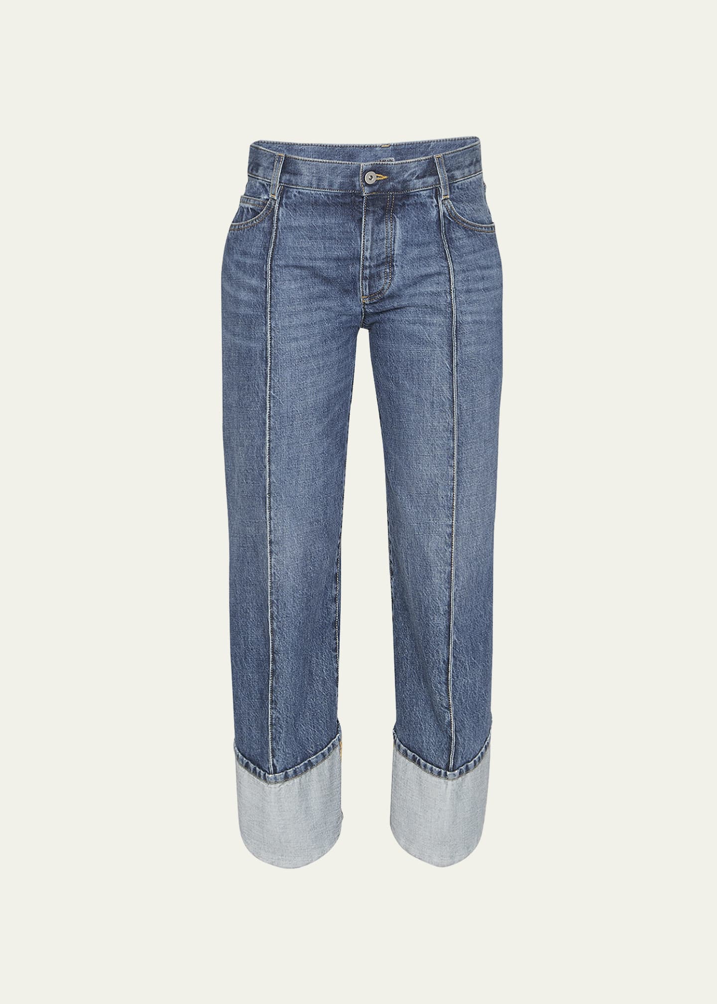 Curved leg jeans on sale