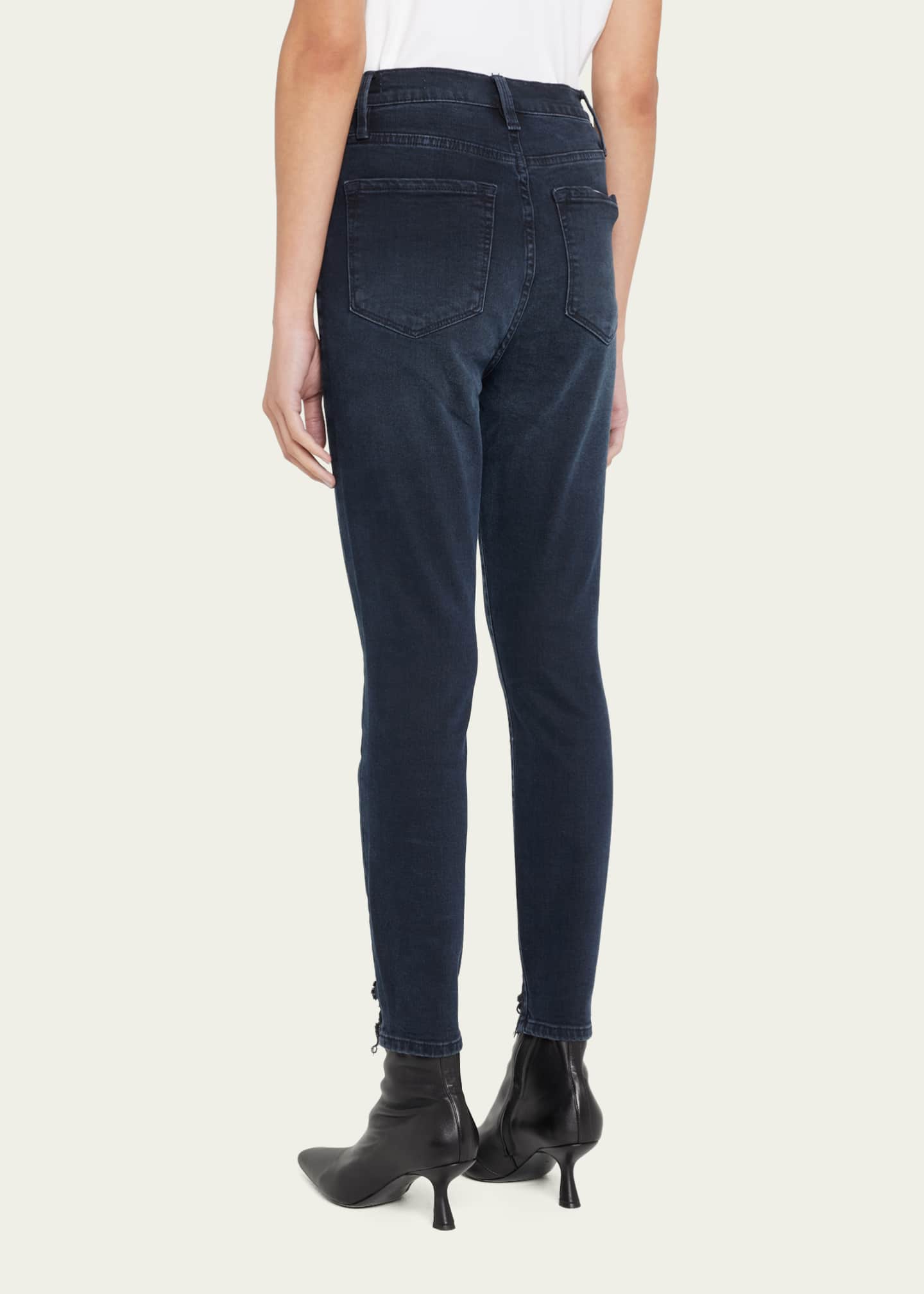 FRAME Ali Cropped High Rise Cigarette Jeans Bergdorf Goodman