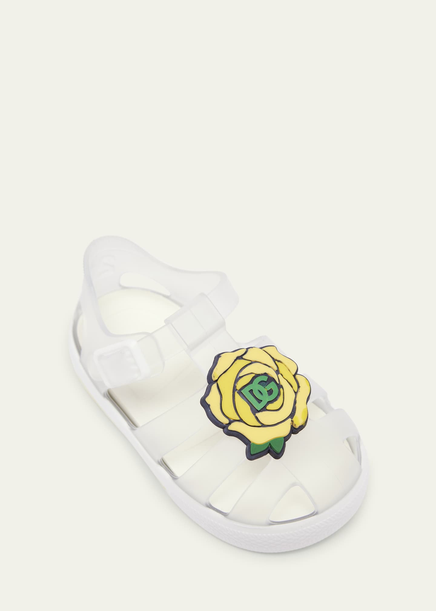 Dolce gabbana Girl s DG Logo Jelly Sandals Baby Toddler Kids Red 12 Tod Girls Shoes Sandals Slides