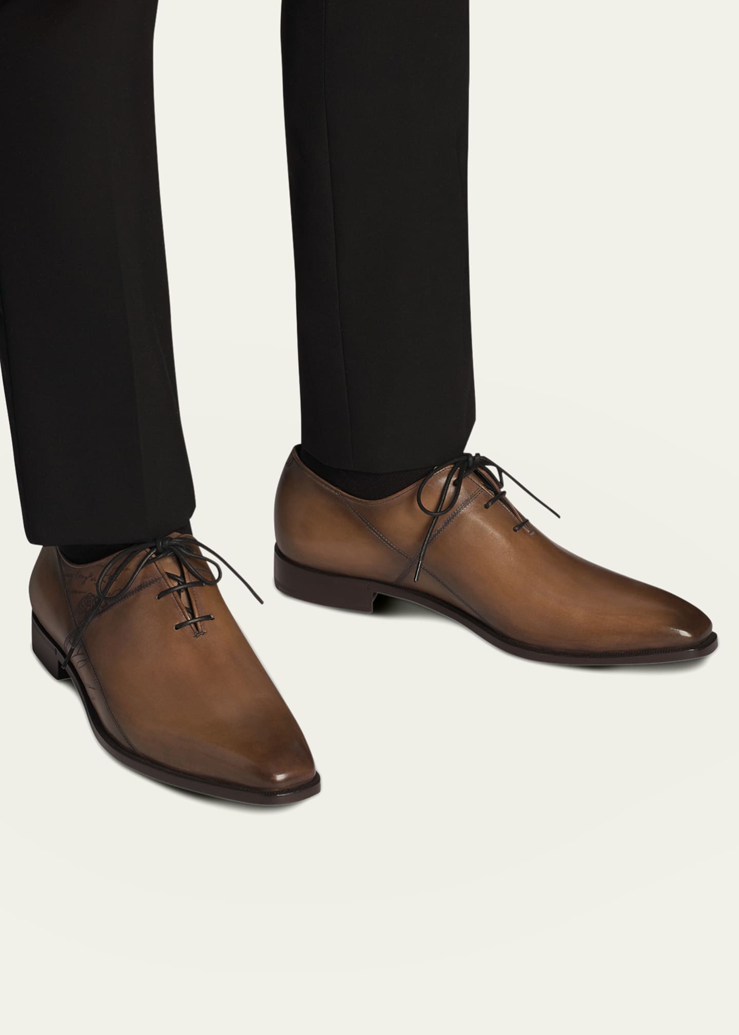 Berluti Men's Leather Oxford Shoes
