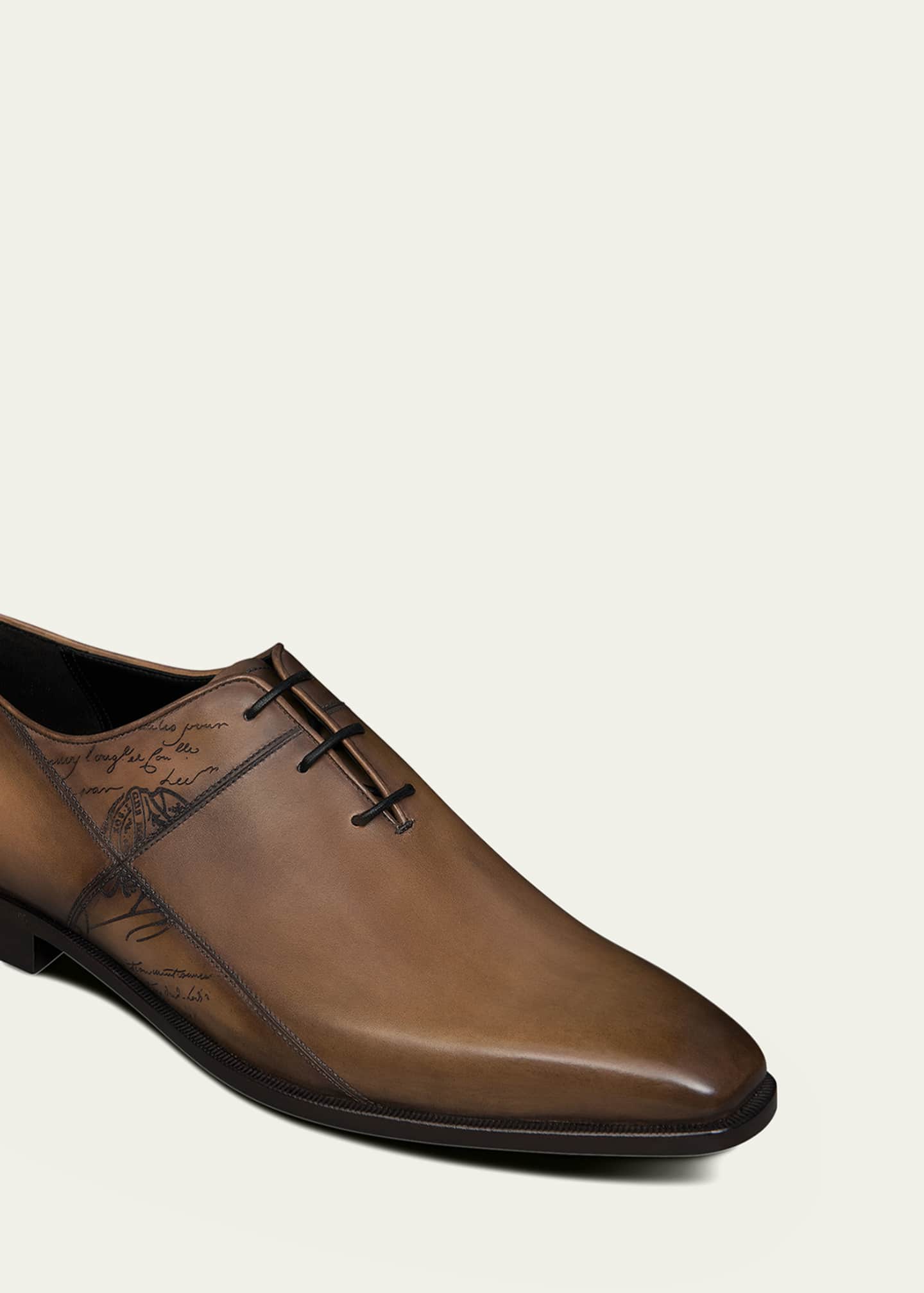 Berluti Alessandro Scars Leather Shoes - 靴