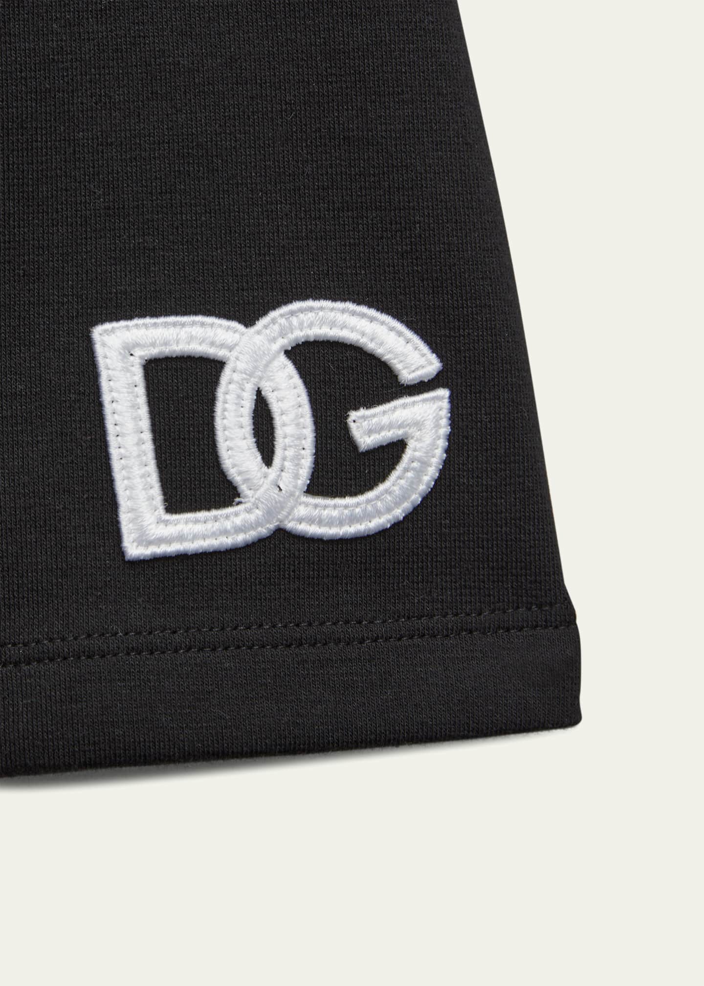 Dolce&Gabbana Girl's Embroidered Logo Sweat Skirt, Size 4-6 Image 3 of 3
