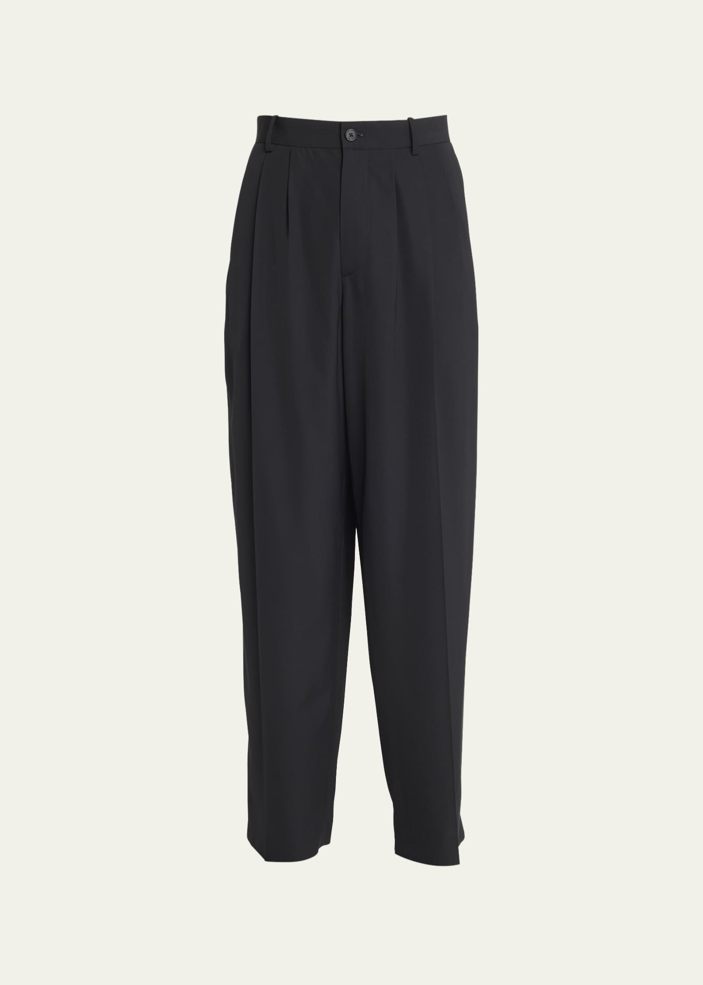 Triple pleated men's pants sale