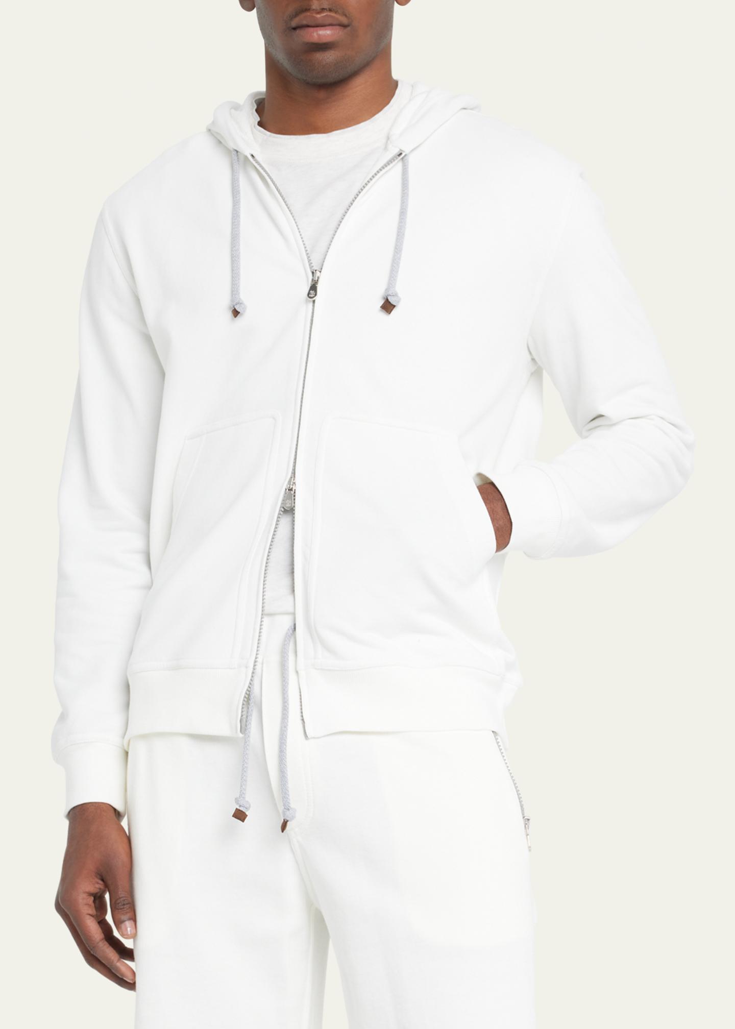 Hoodie Brunello Cucinelli En Coton Zip Complet - Taille S Femme - Made In Italy - Neuf Avec étiquettes 2023