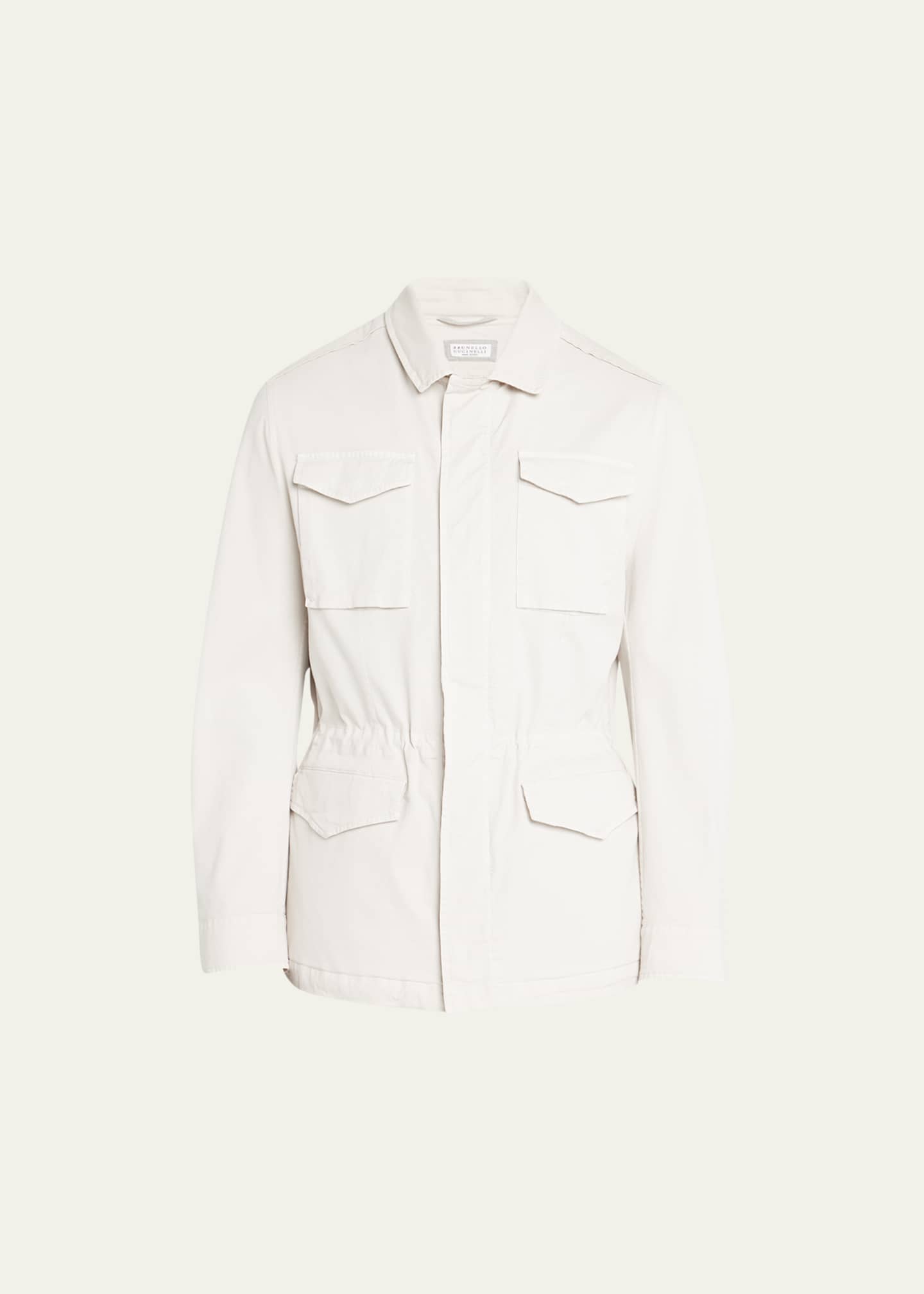 Brunello Cucinelli Men's Cotton-Stretch Field Jacket - Bergdorf Goodman