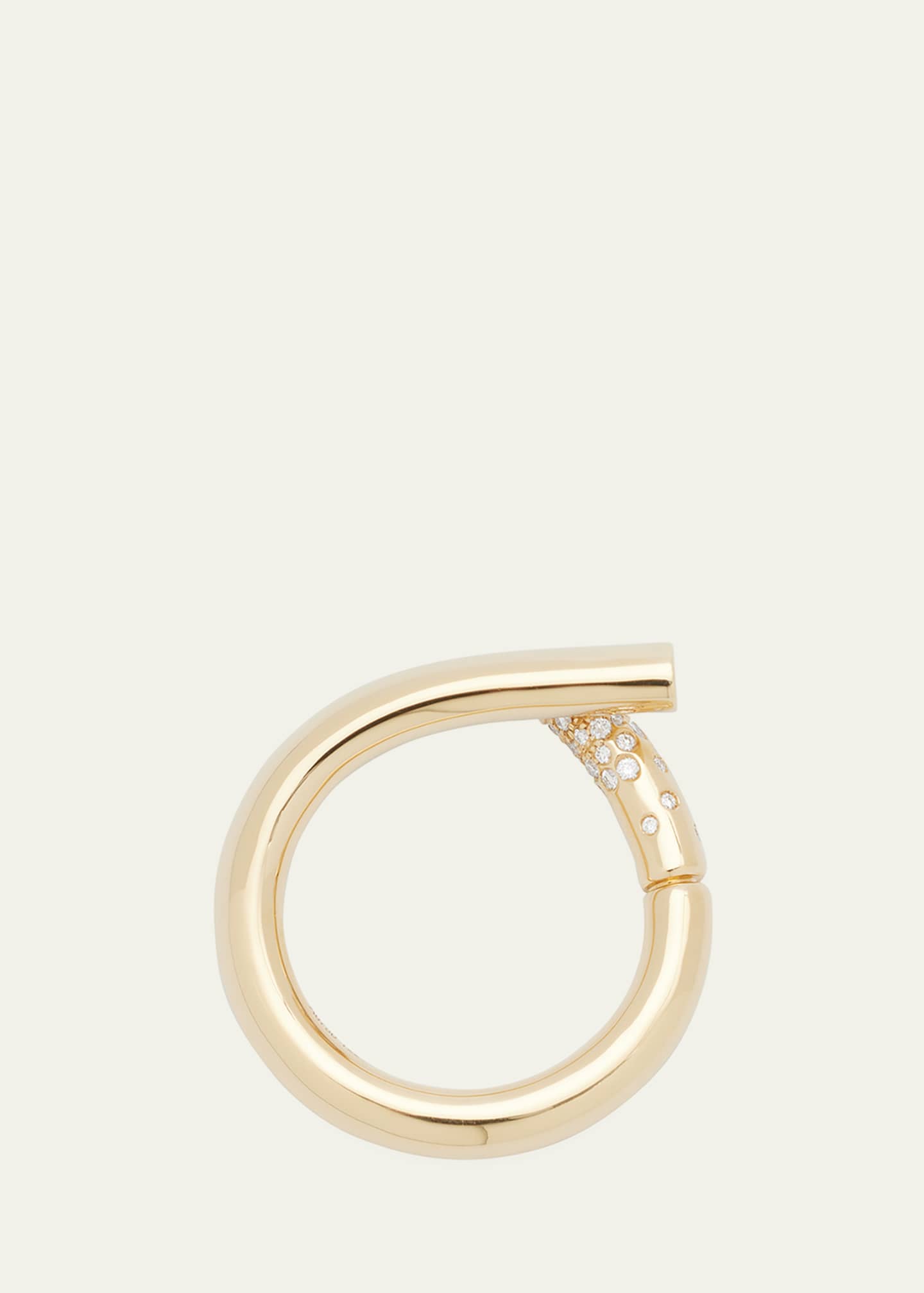 TABAYER 18k Fairmined Yellow Gold Oera Ring with Diamonds, Size 53 Image 4 of 4