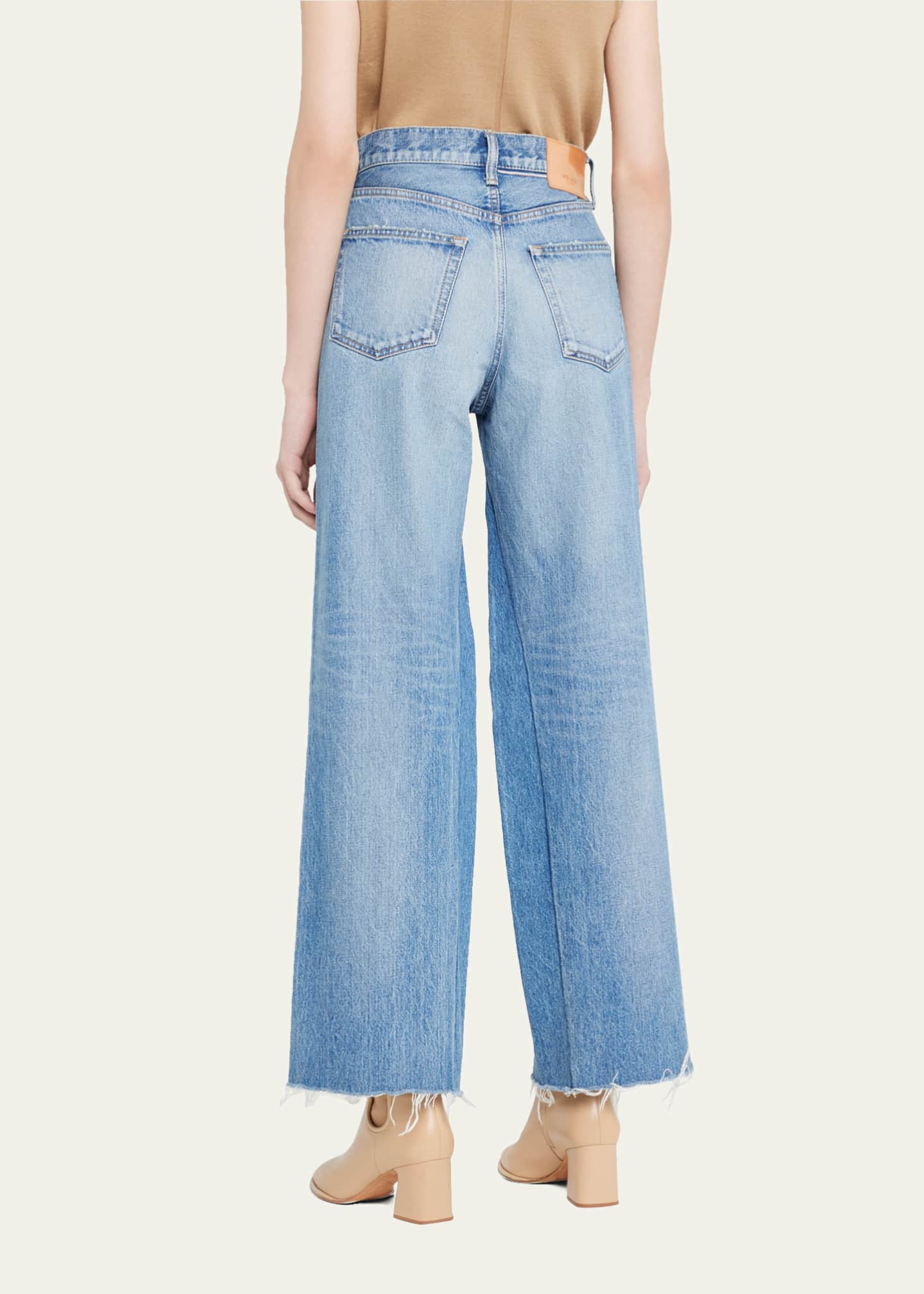 MOUSSY VINTAGE RIverview High Rise Wide Straight Ankle Jeans - Bergdorf ...