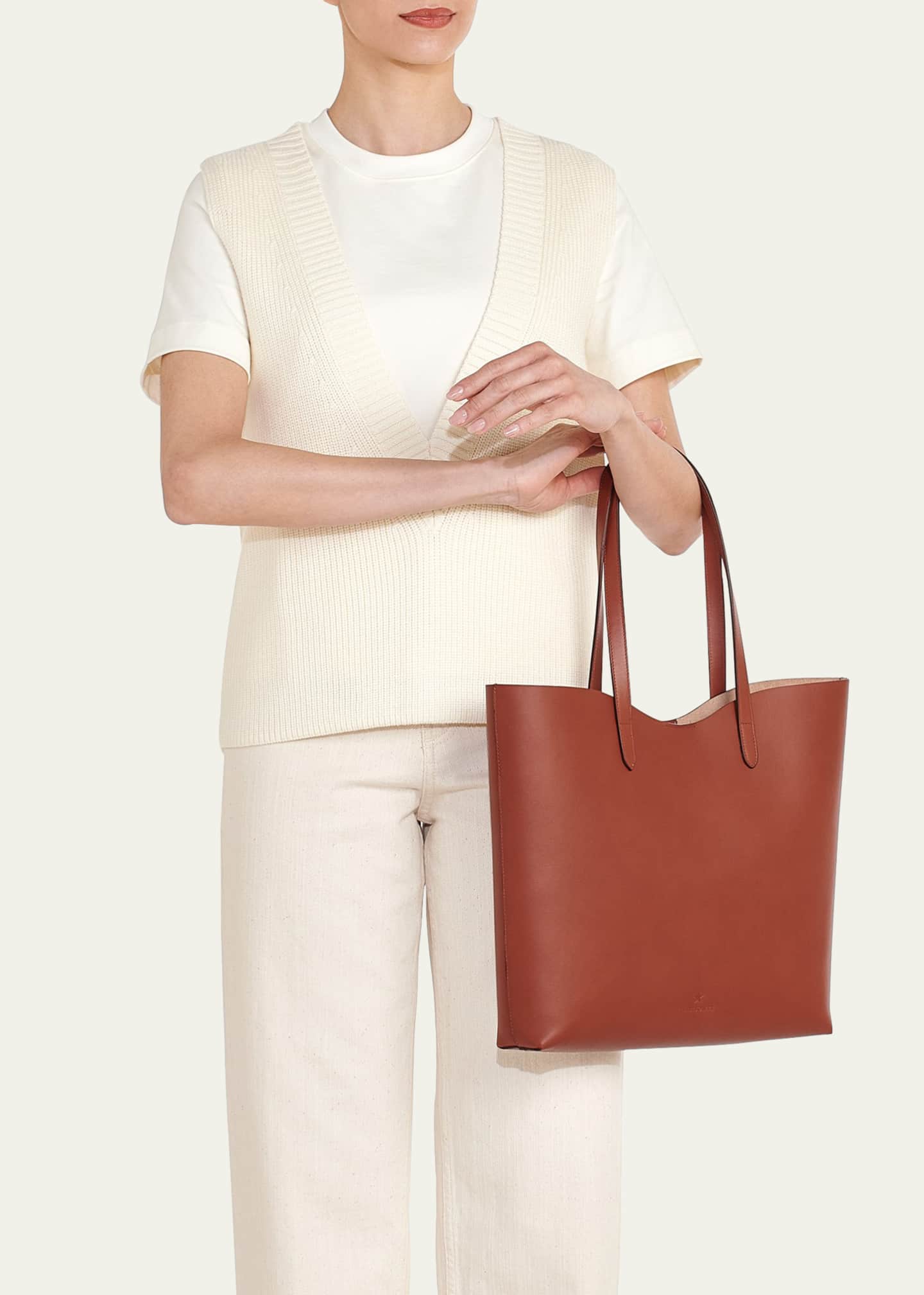 Il Bisonte Roseto Vacchetta Leather Tote Bag Image 2 of 4