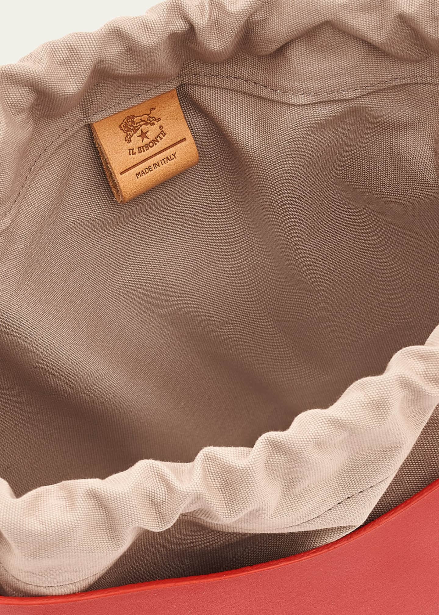 Il Bisonte Roseto Vacchetta Leather Bucket Bag Image 4 of 4
