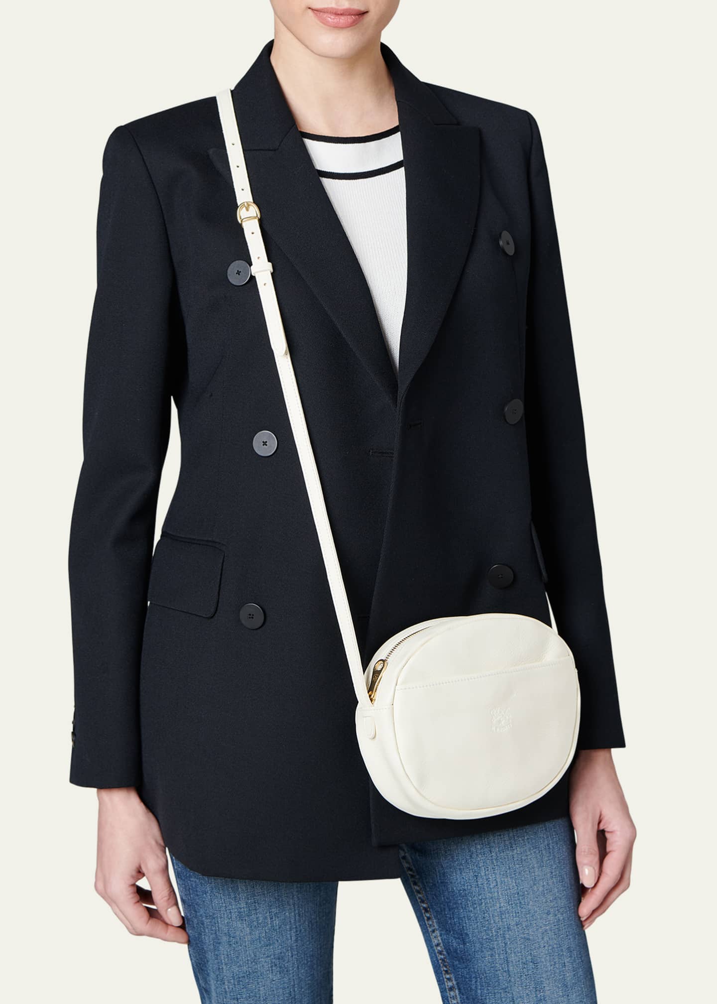 Il Bisonte Rubino Round Vacchetta Leather Crossbody Bag Image 2 of 5