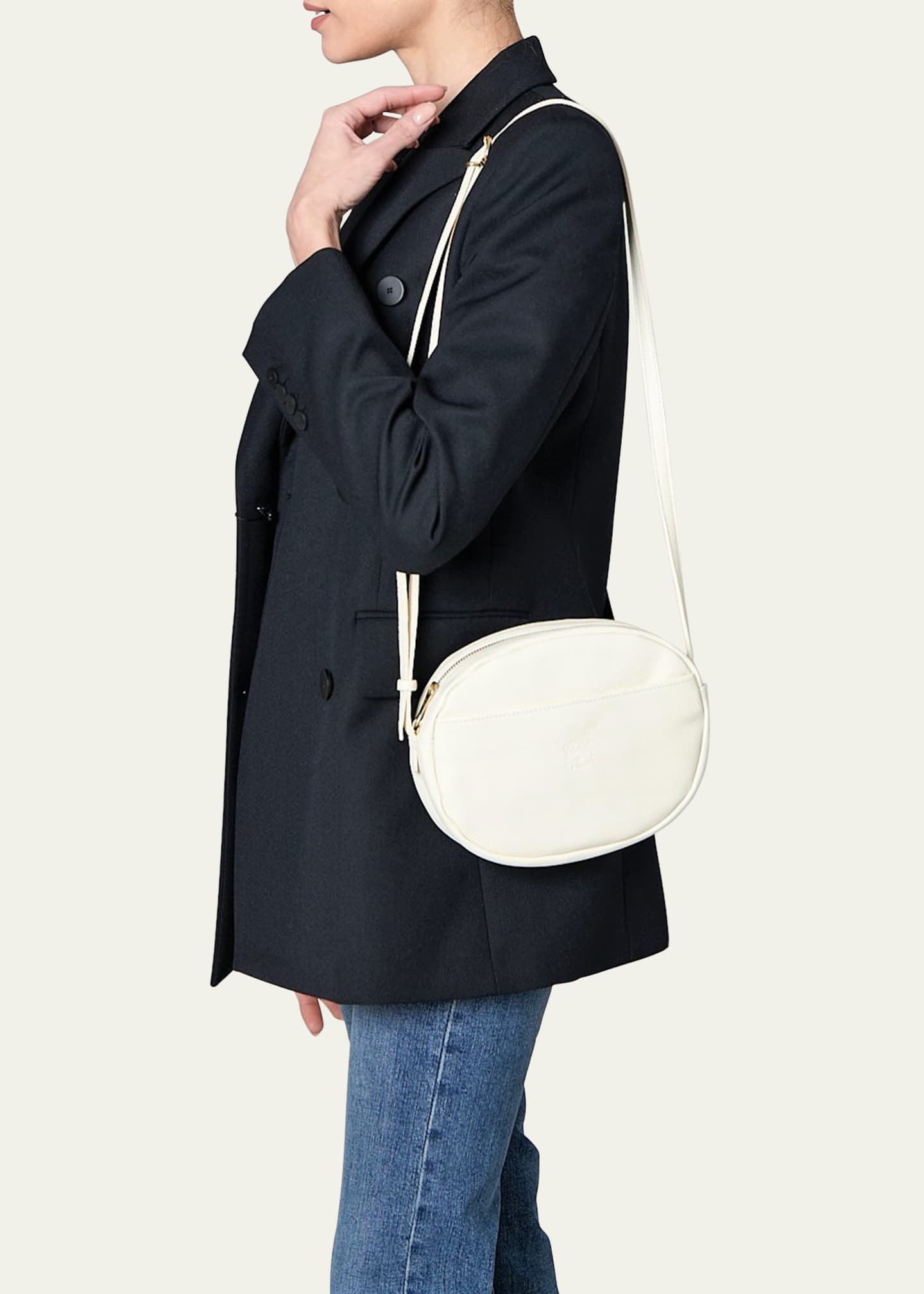 Il Bisonte Rubino Round Vacchetta Leather Crossbody Bag Image 5 of 5