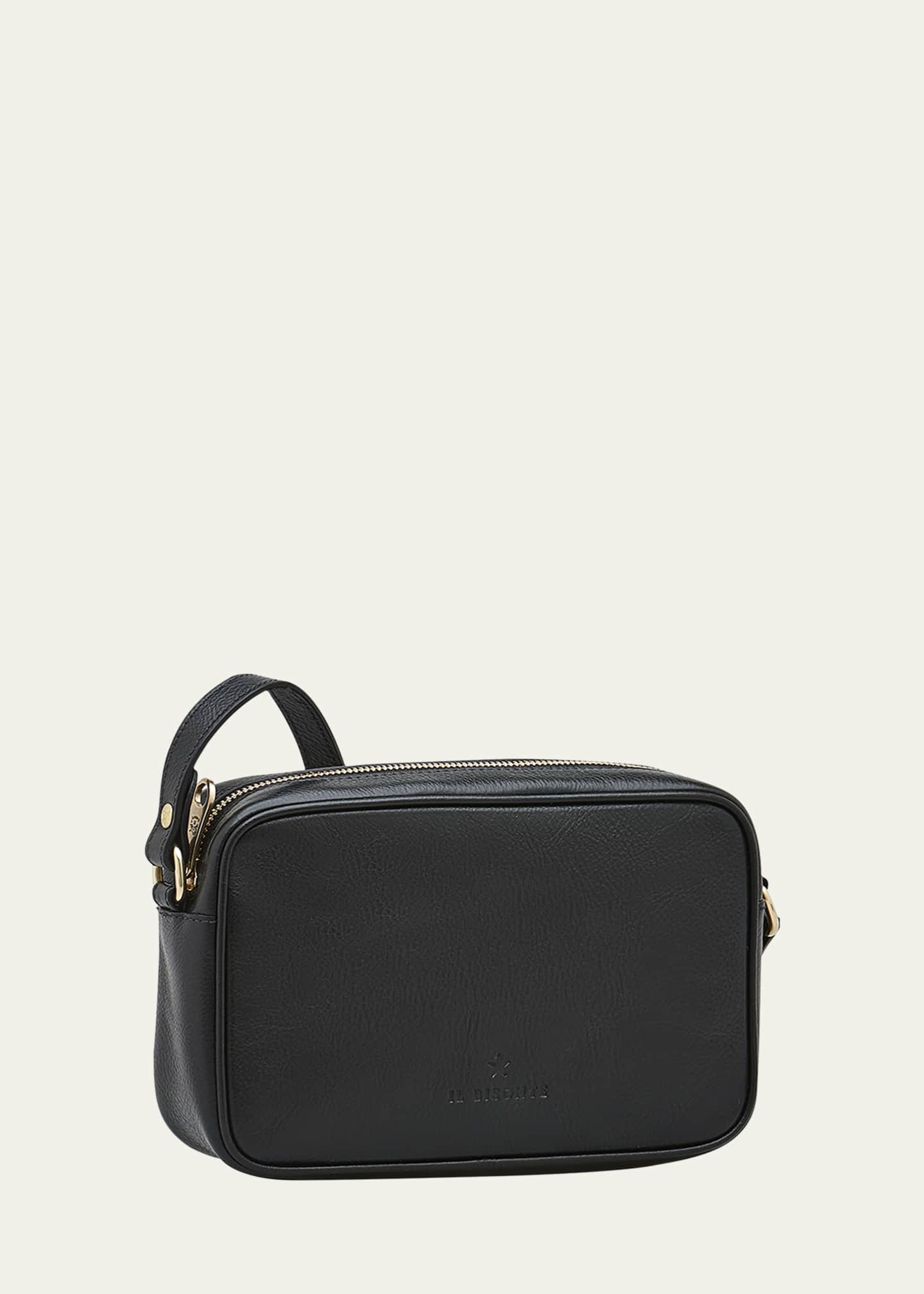 IL BISONTE VACCHETTA ショルダーバッグ Il Bisonte Oliveta Vacchetta Leather Camera Crossbody Bag