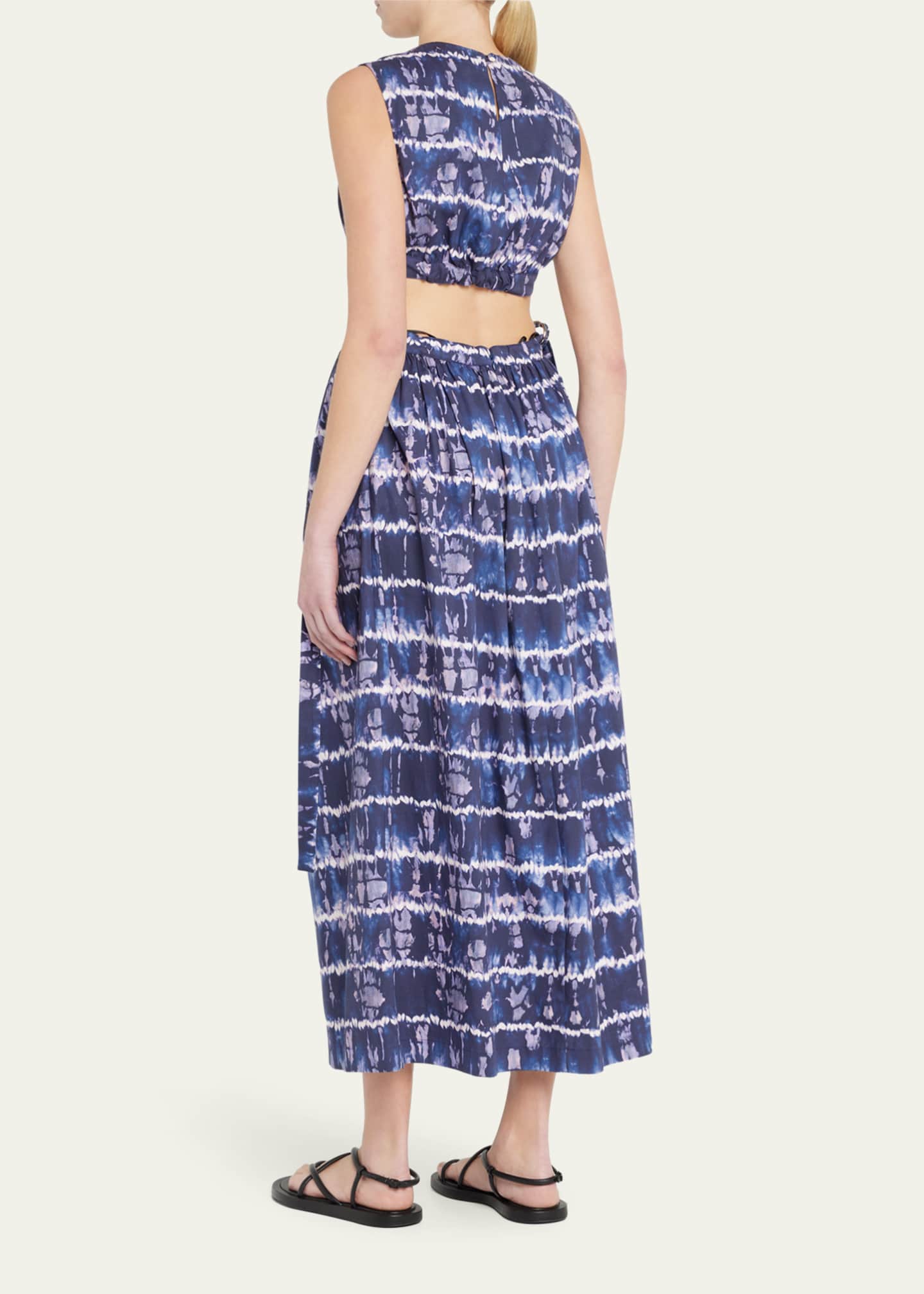 Altuzarra Ashima Tie-Dye Cutout Midi Dress - Bergdorf Goodman