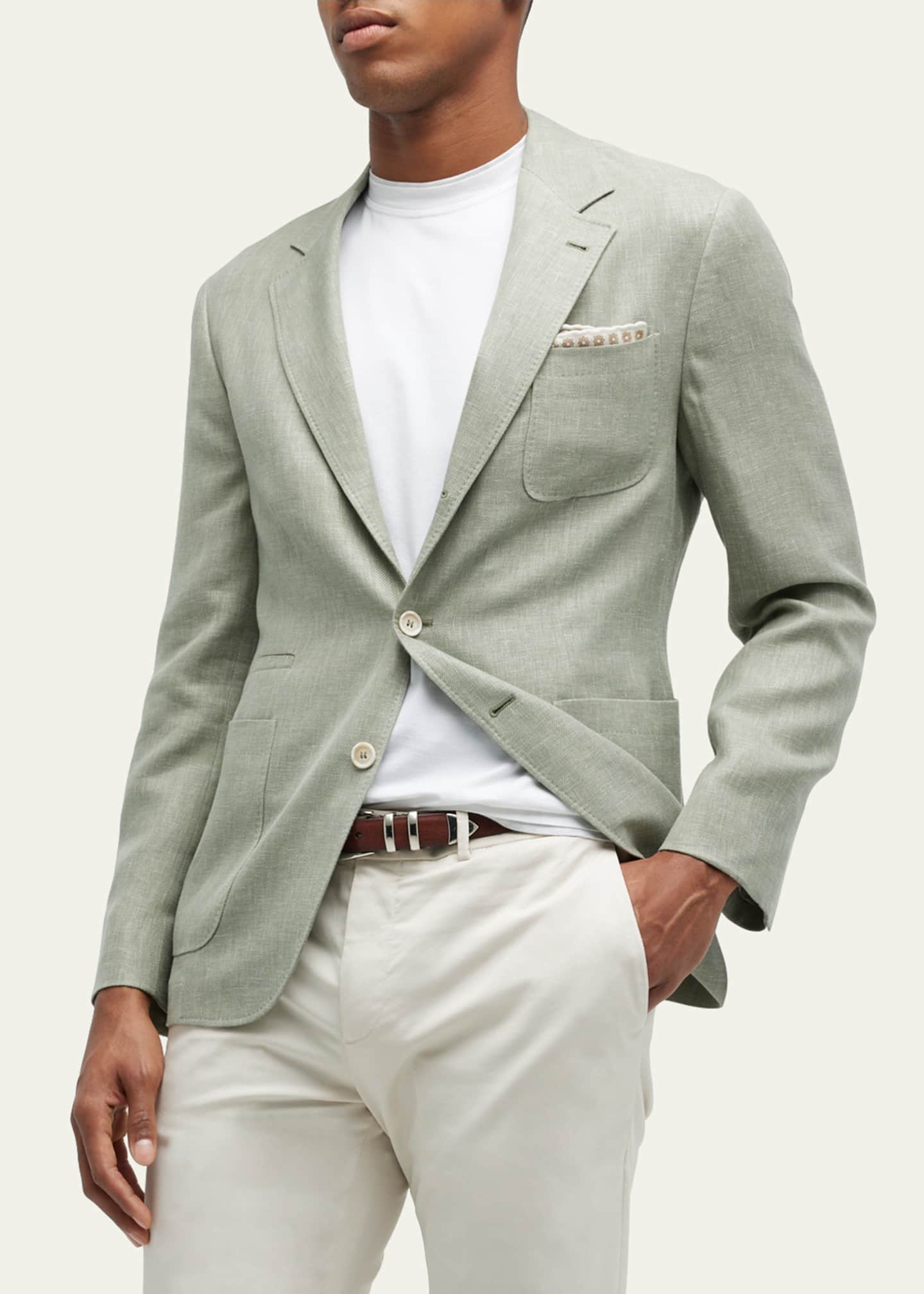 Brunello Cucinelli Men's 3-Patch Pocket Sport Coat - Bergdorf Goodman
