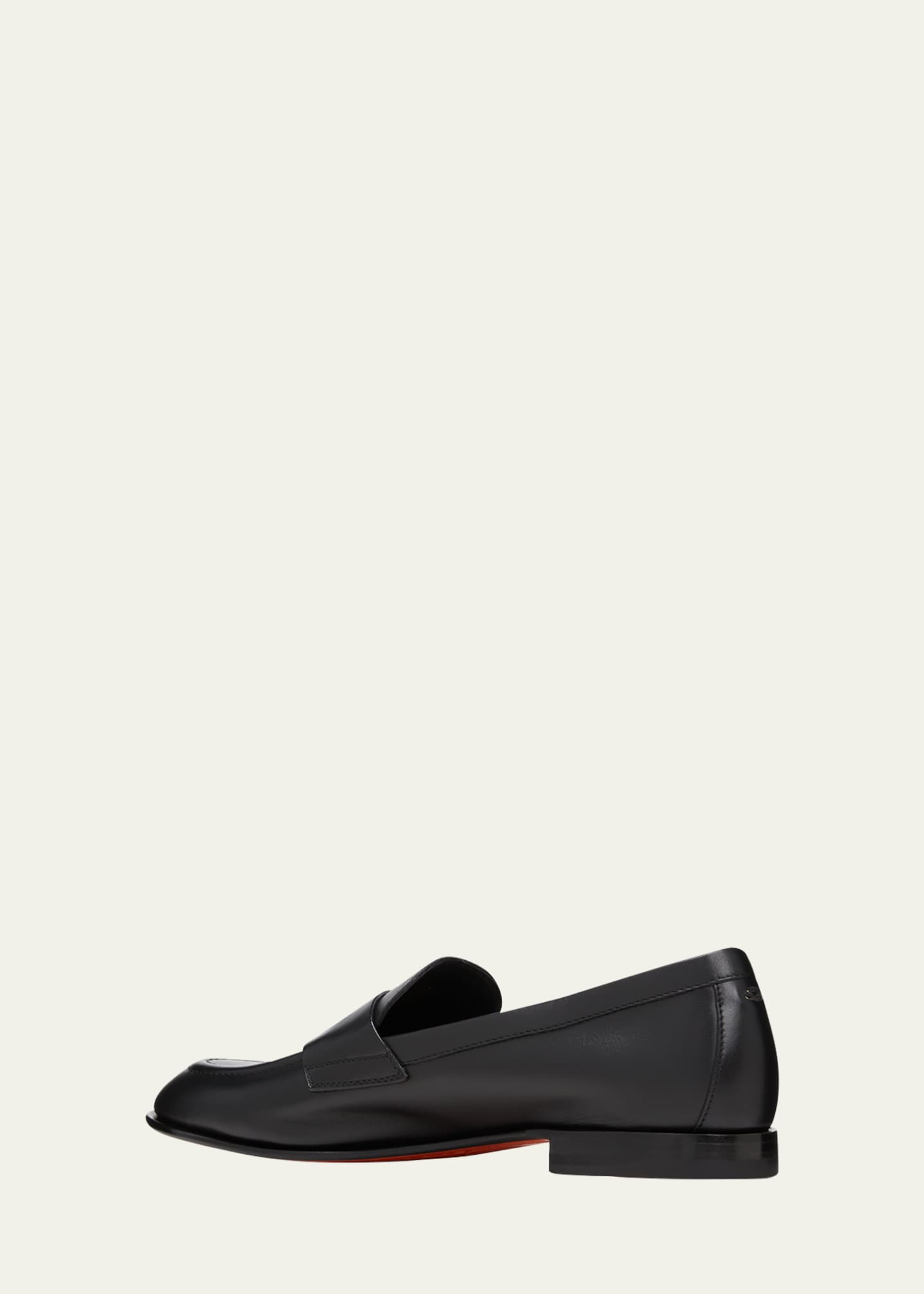 Santoni Famed Leather Penny Loafers Image 4 of 5