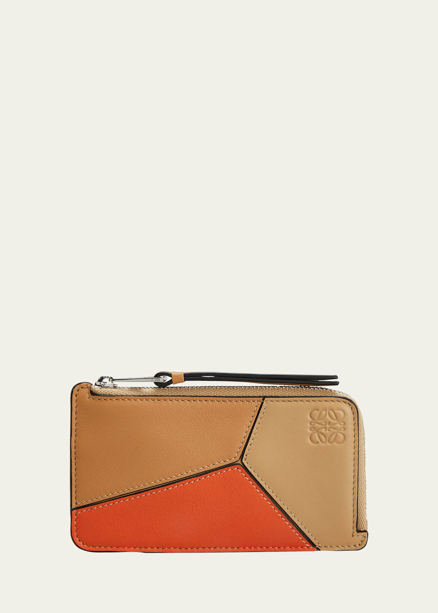 Loewe Puzzle Large Bag in Khaki Green & Ochre