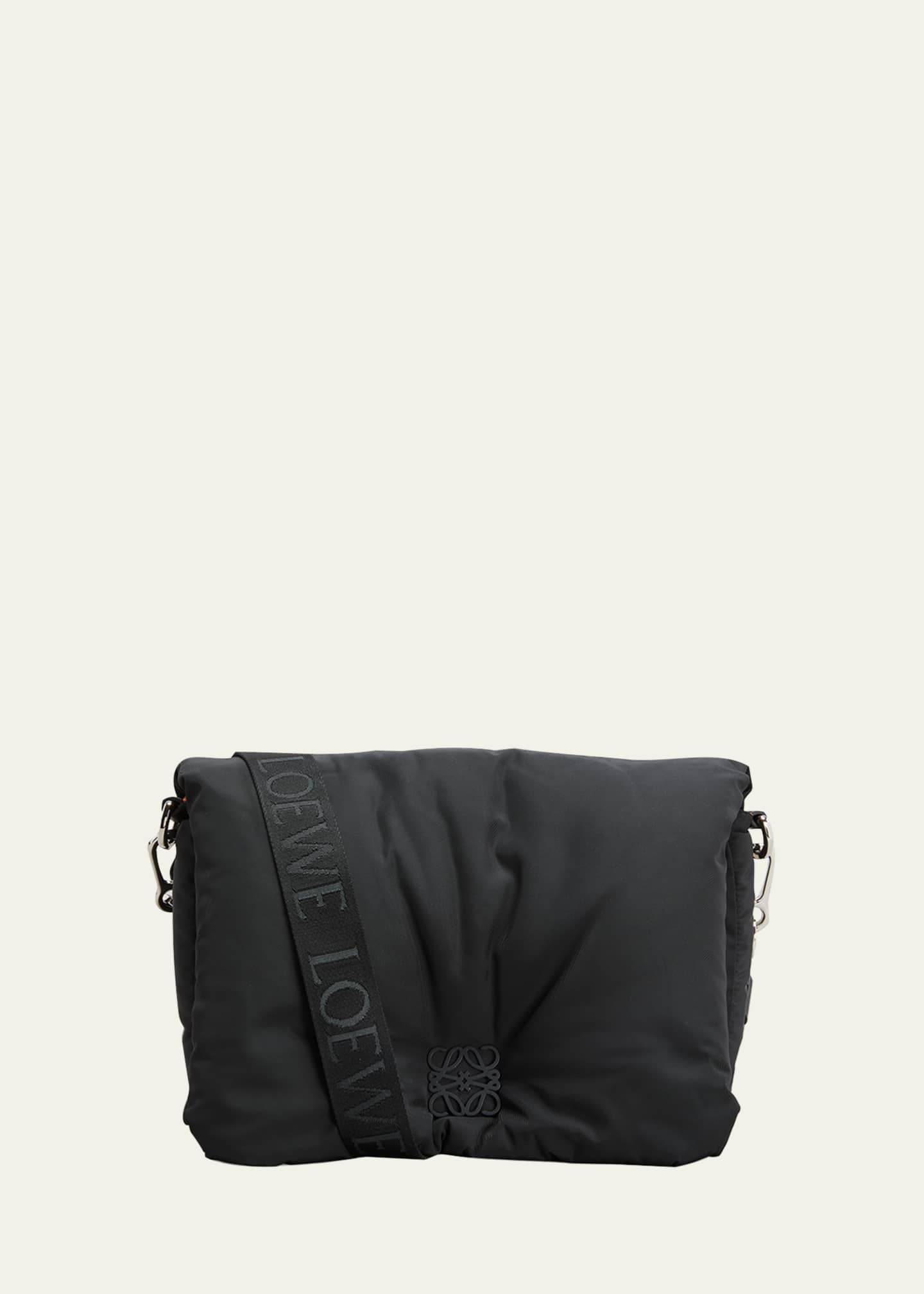 Loewe Men's Goya Puffer Messenger Bag - Bergdorf Goodman