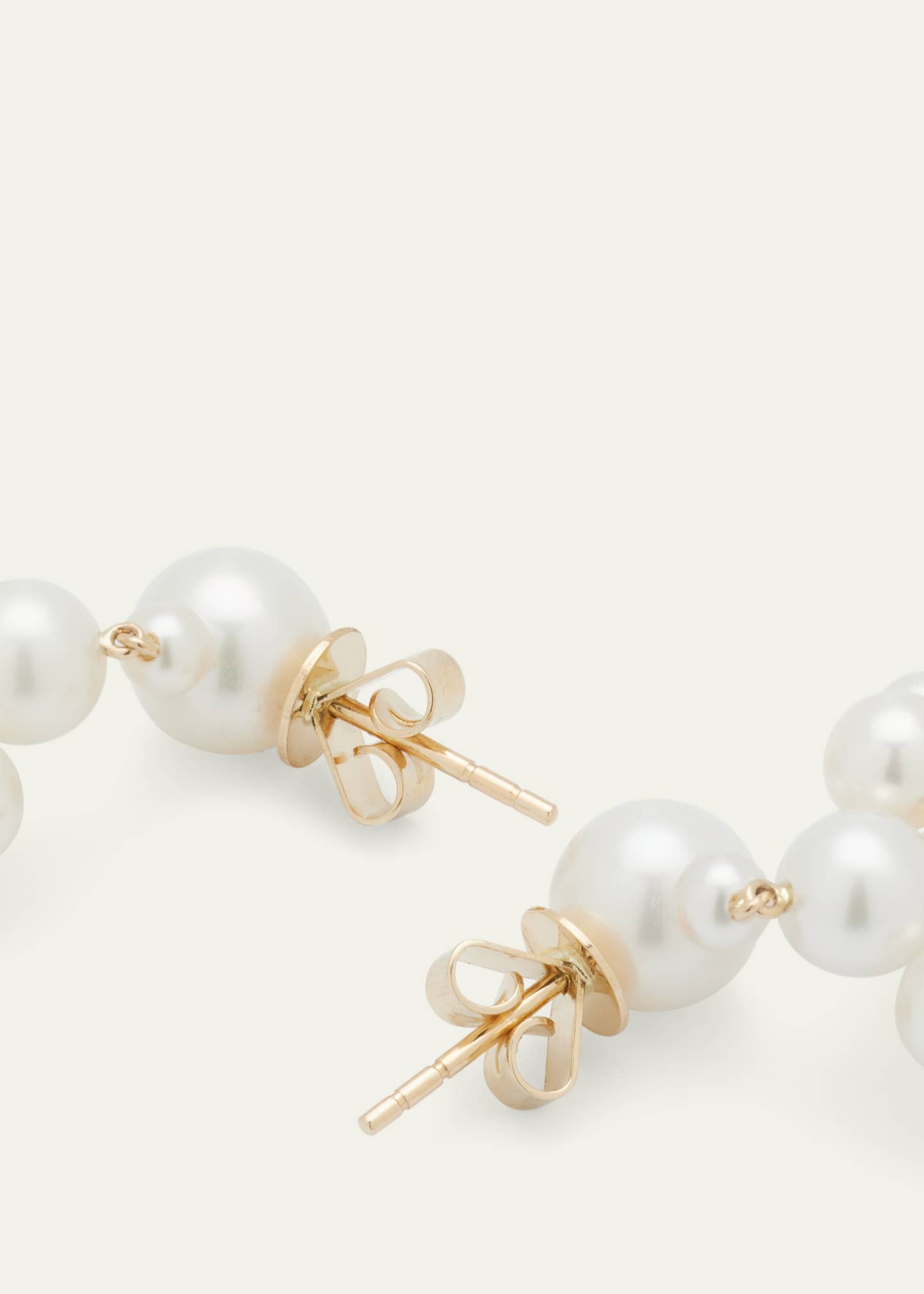 Sophie Bille Brahe Grand Chateau de Perles Chandelier Earrings with Freshwater Pearls in 14K Yellow Gold Image 4 of 4