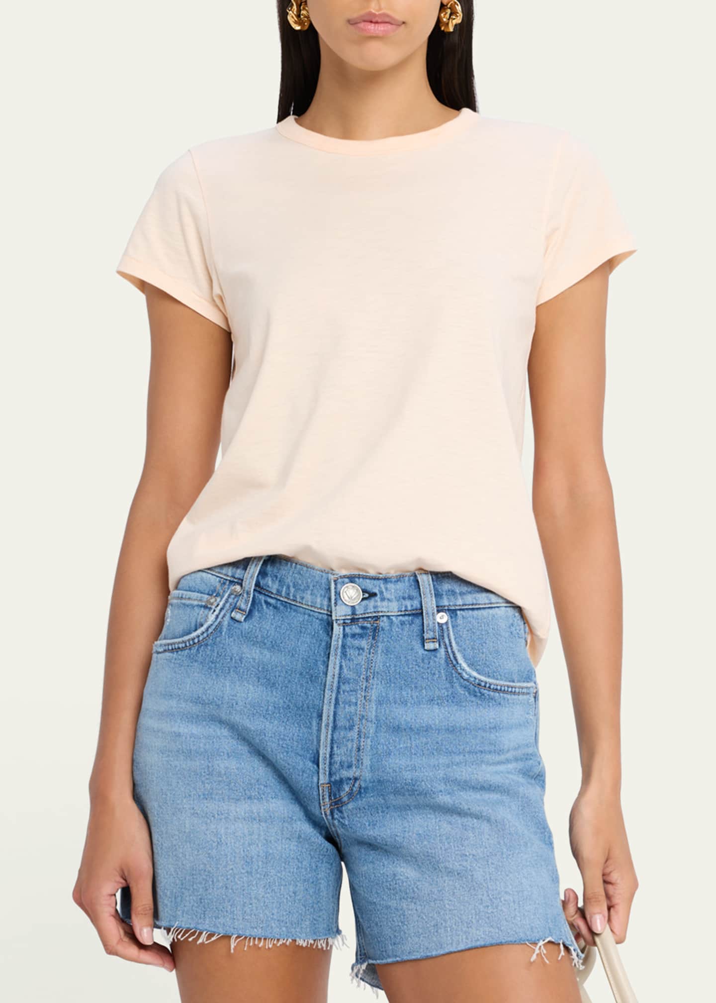 Rag & Bone Slub Crewneck Tee Image 4 of 5