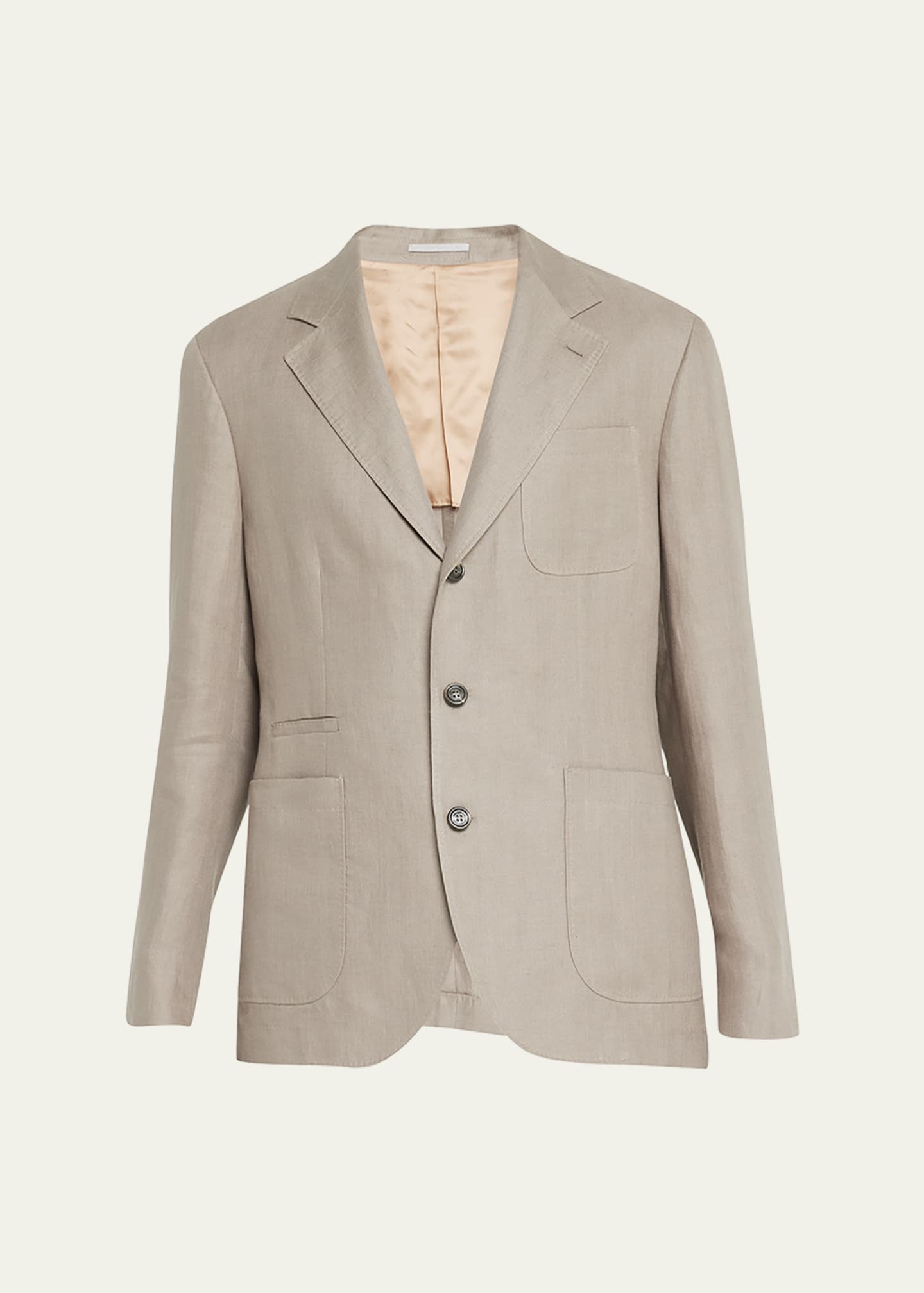 最高の Men's Cucinelli Brunello Chevron Bergdorf - Coat Sport Linen トップス