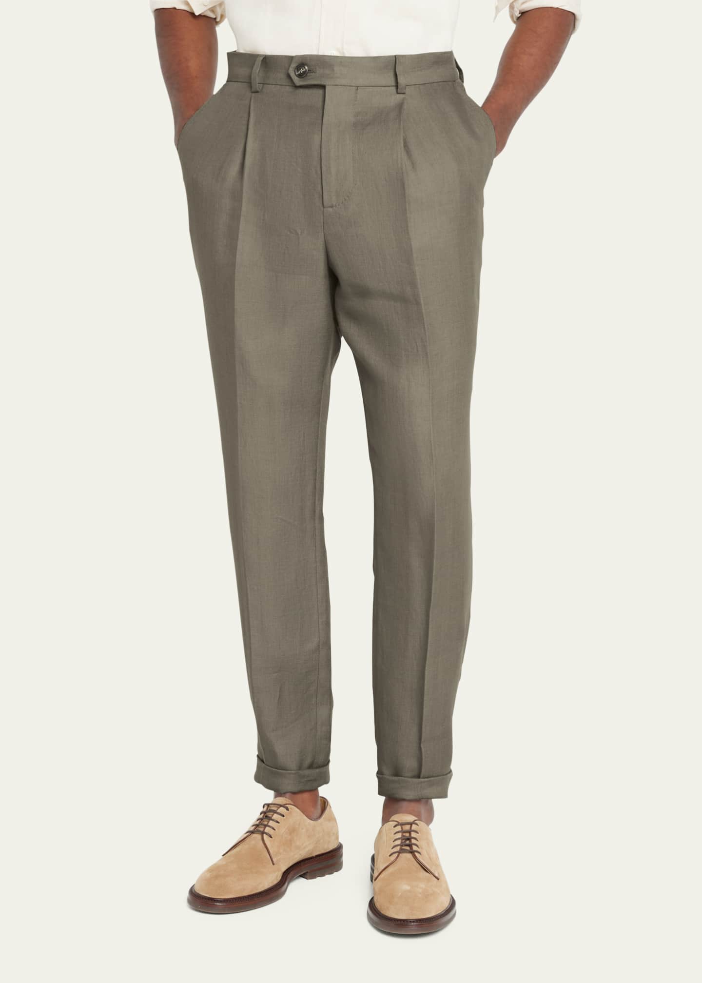 Pants BRUNELLO CUCINELLI Men color Grey